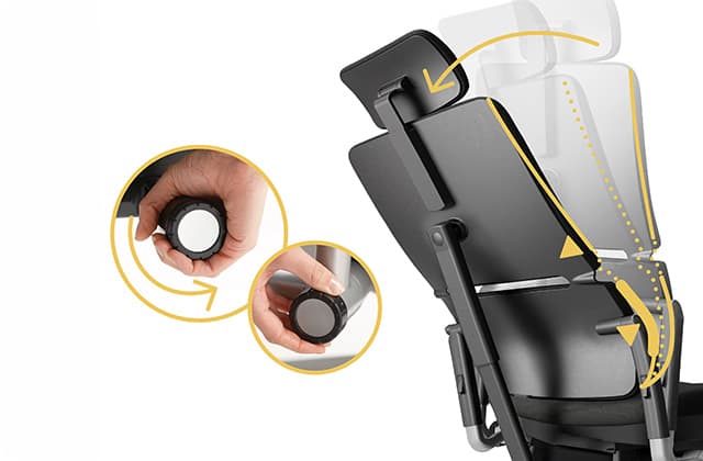 Steelcase Please office chair lumbar and thoracic support