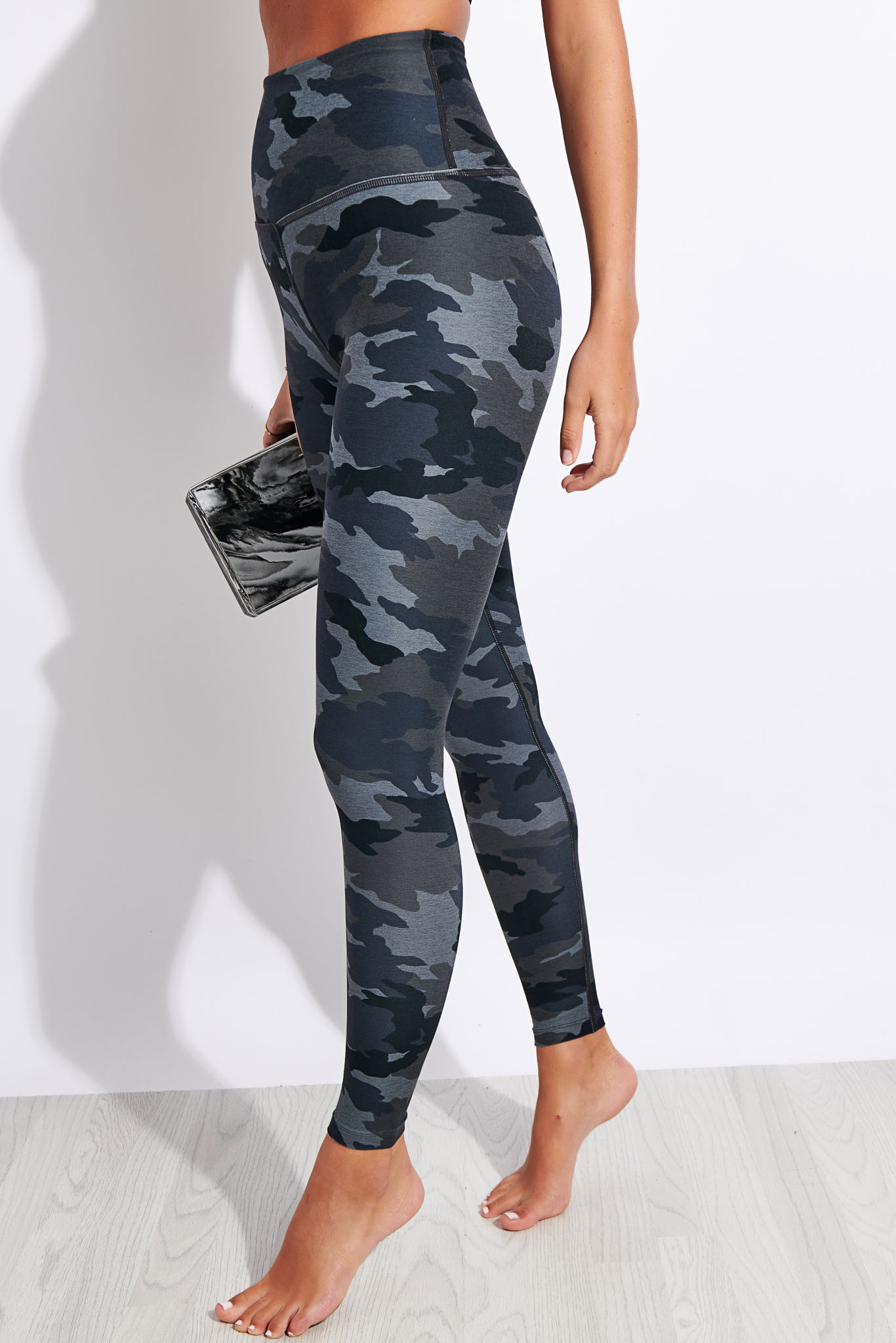 silver workout leggings