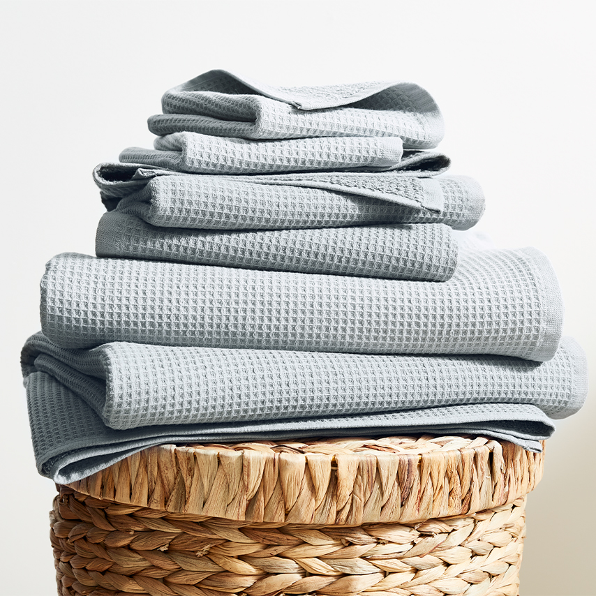 Waffle Terry Bath Towel Set