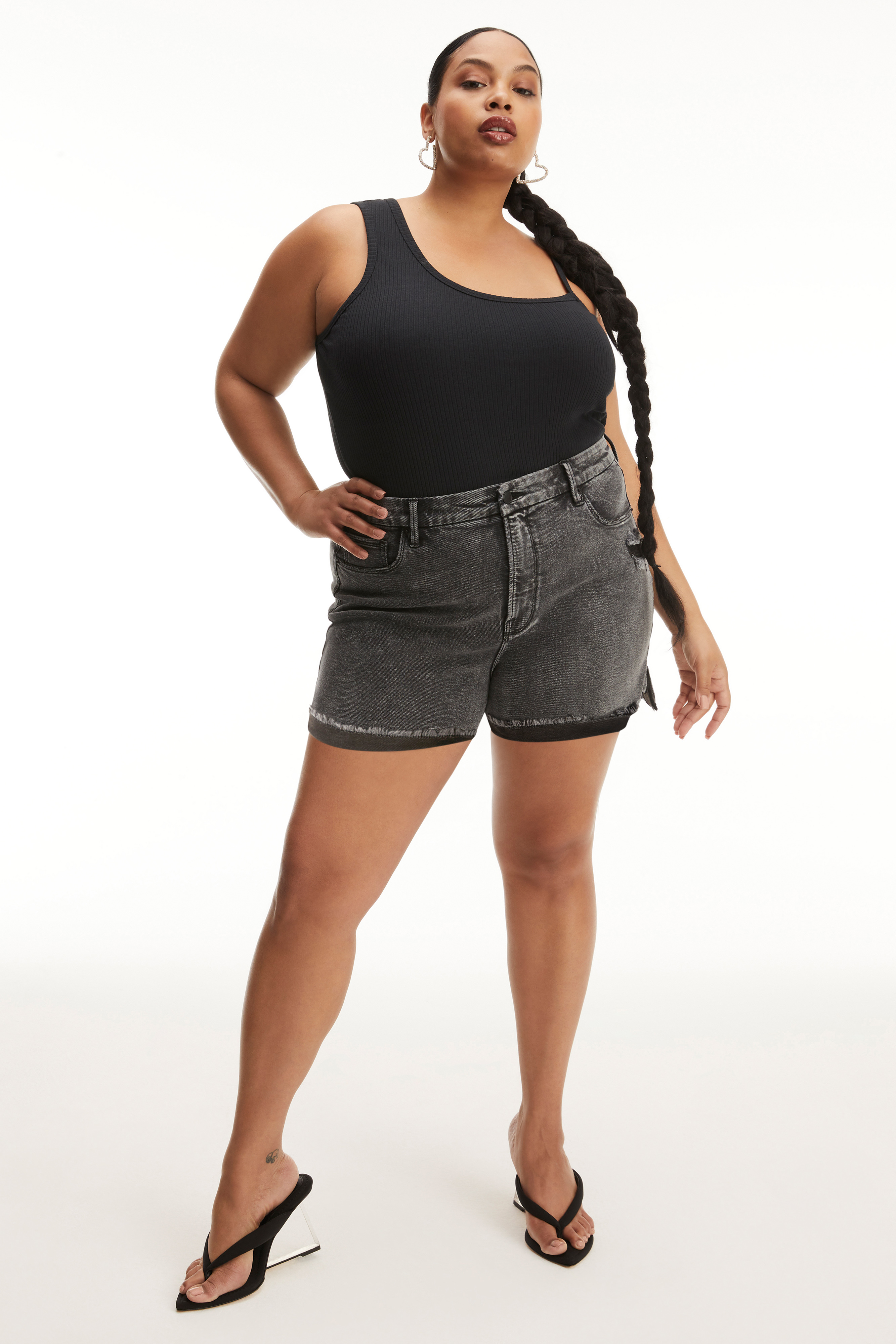 Styled With feature image for product GOOD CURVE SHORT | BLACK227
