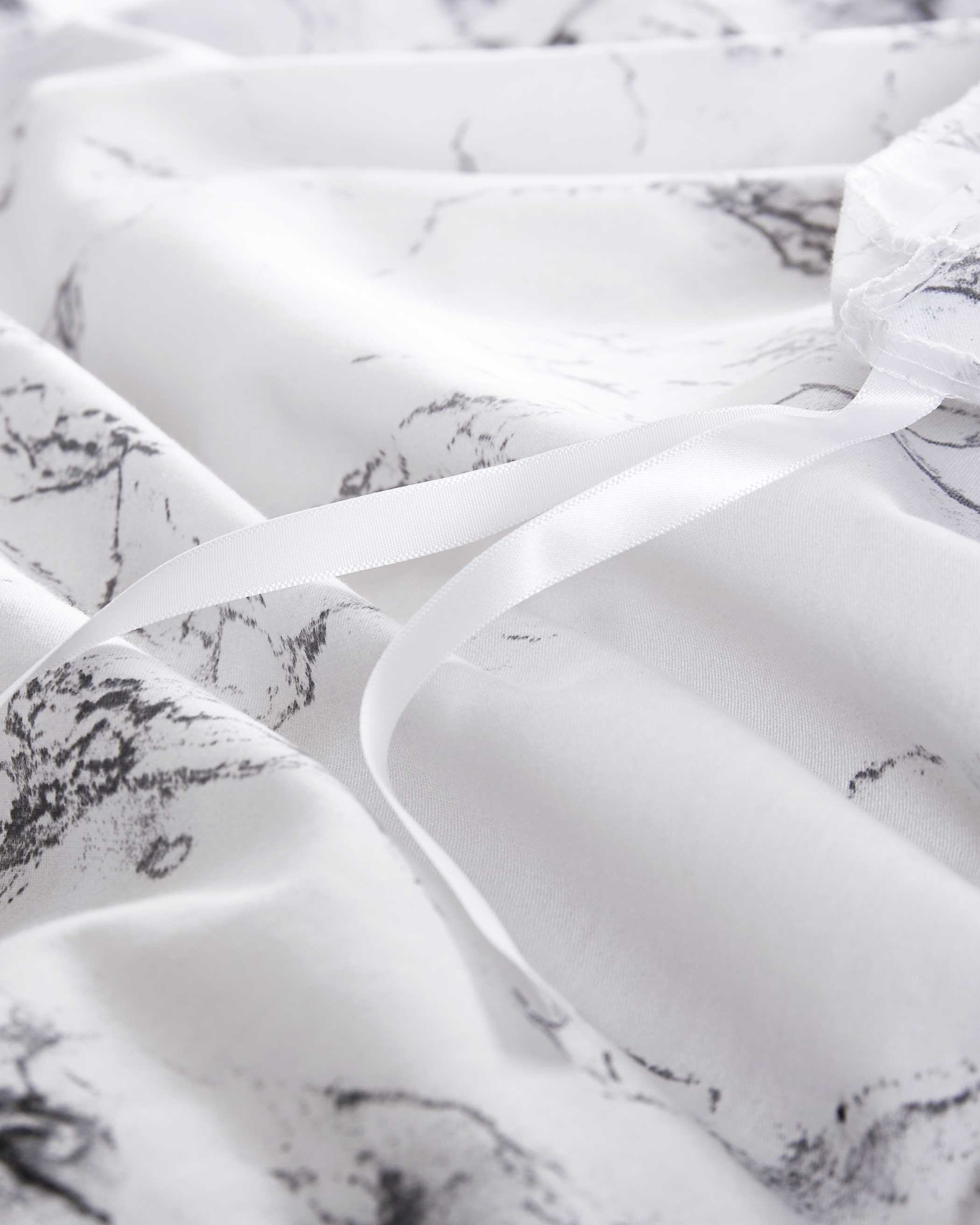 Marble Microfiber Duvet Cover Set