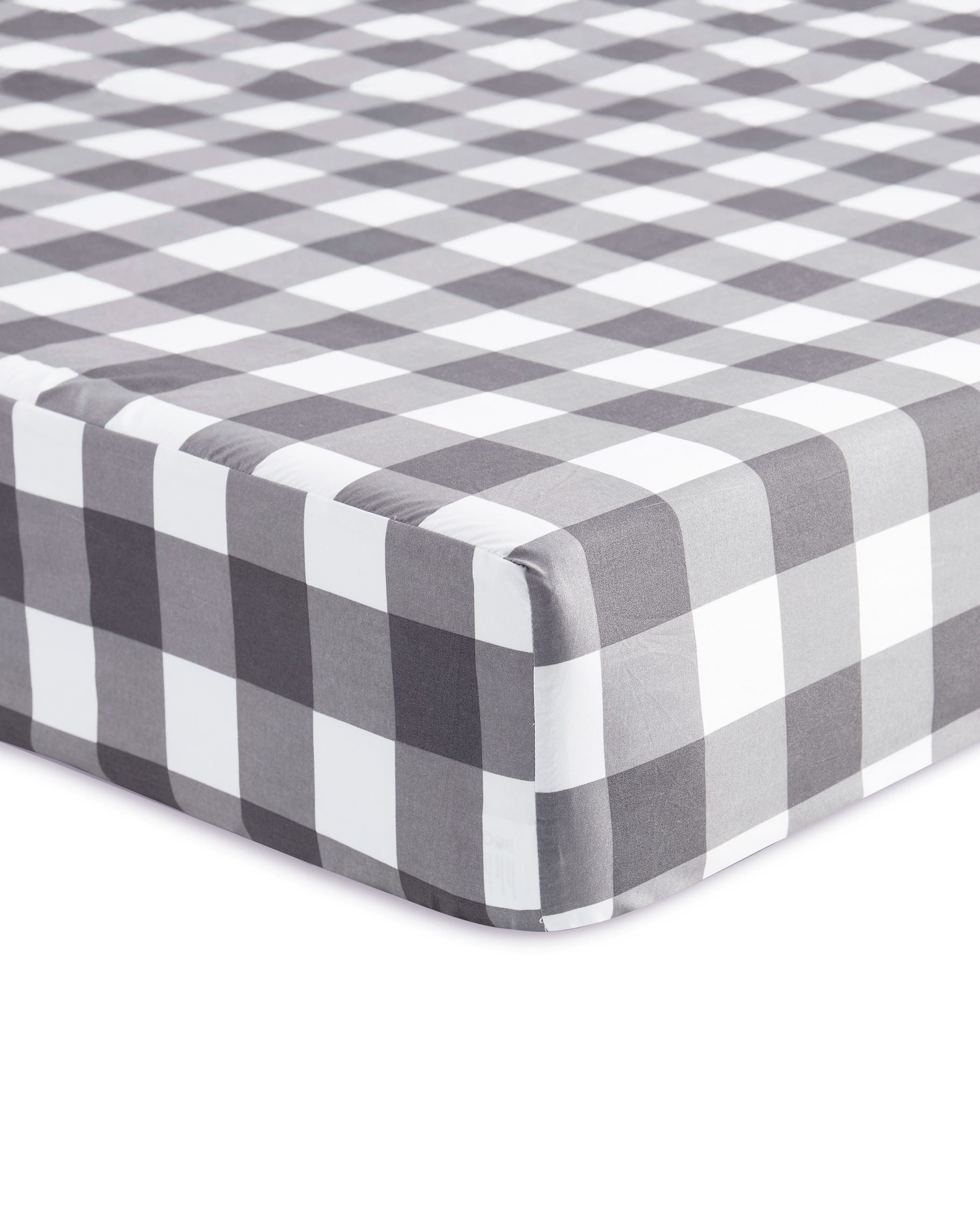 Gray Buffalo Check Microfiber Sheet Set