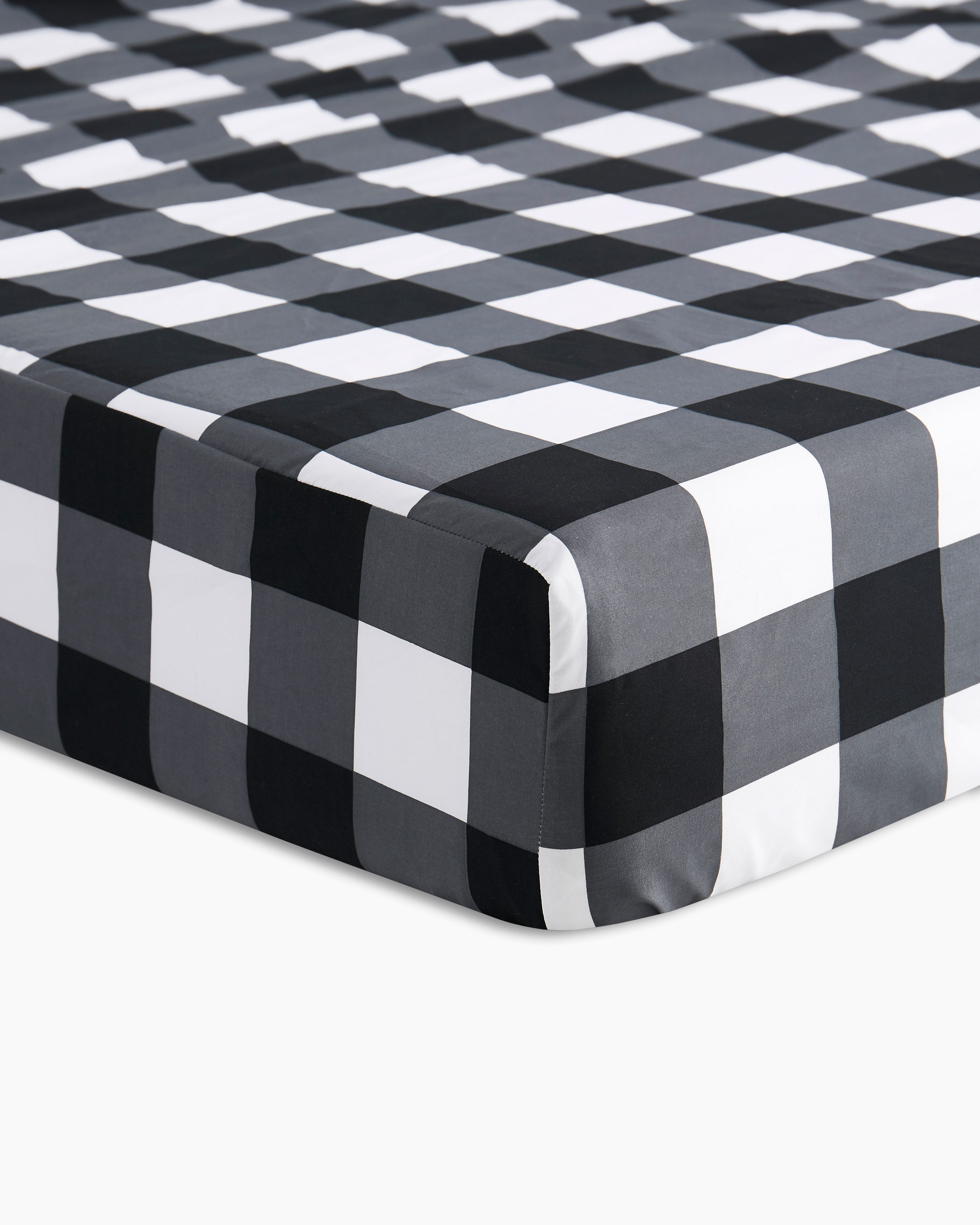 Charcoal Buffalo Check Microfiber Sheet Set
