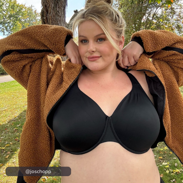 The Minimizer Bra Bundle: Jet Black/Toasted Almond - Customer UGC Image
