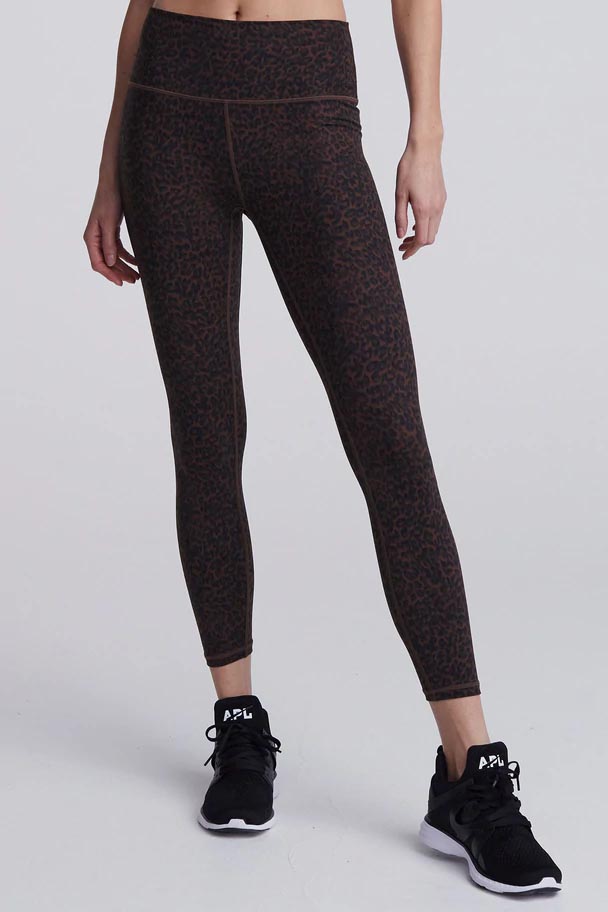Varley Let's Move High Waisted Legging 25 - Bronze Distorted Cheetah