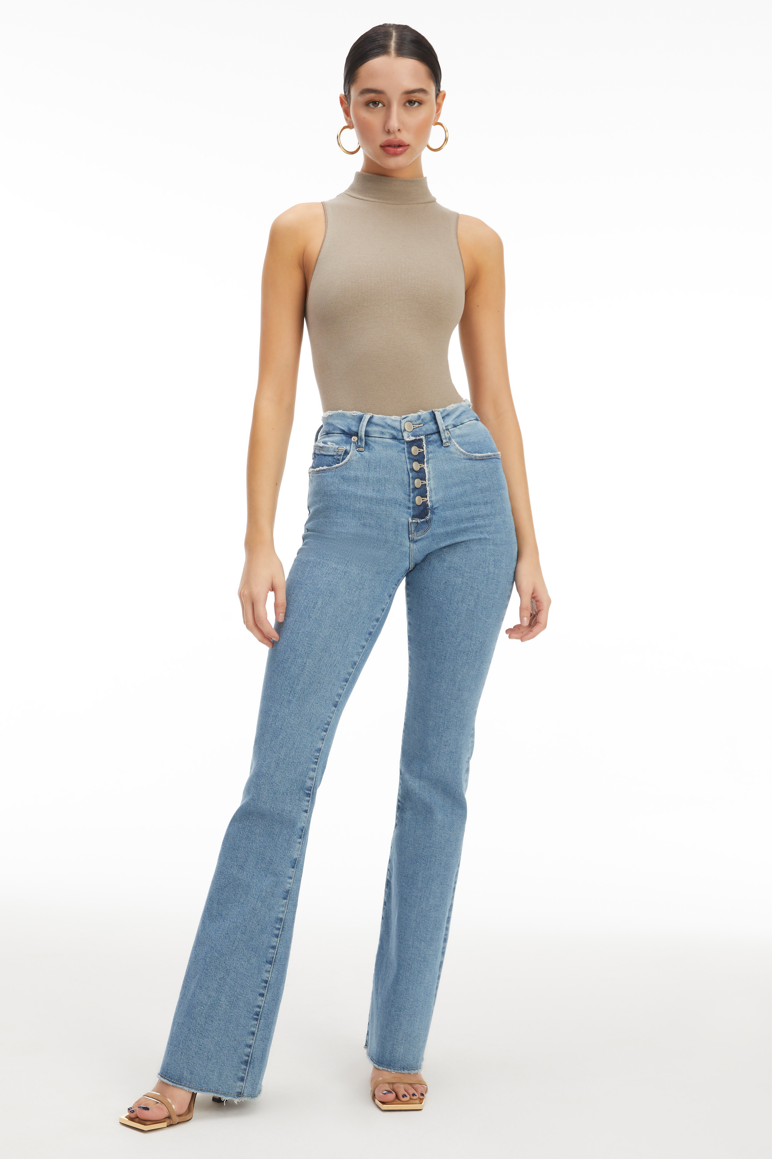 Styled With feature image for product SEAMLESS MOCK NECK BODYSUIT | BRINDLE002