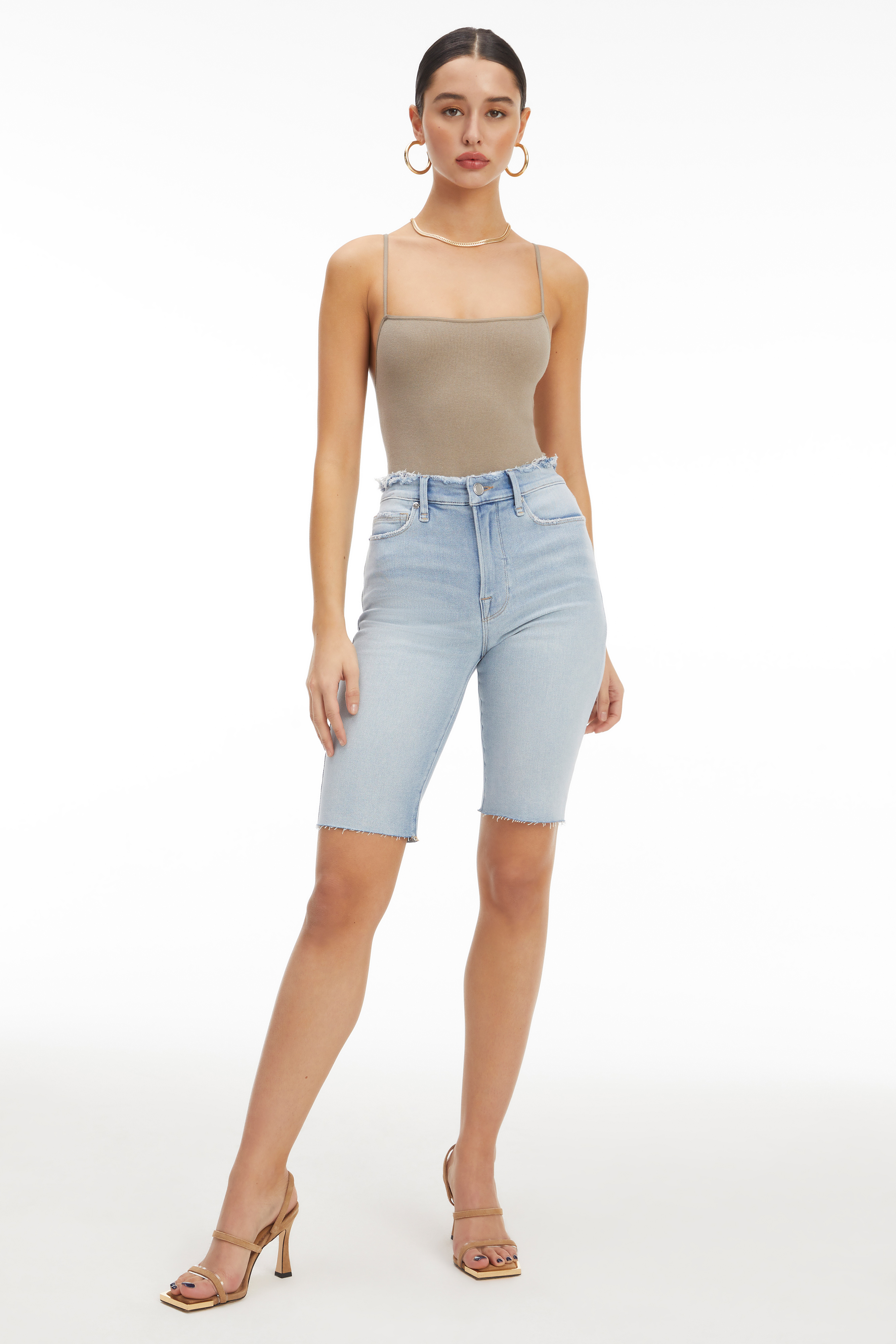 Styled With feature image for product SEAMLESS SKINNY STRAP BODYSUIT | BRINDLE002