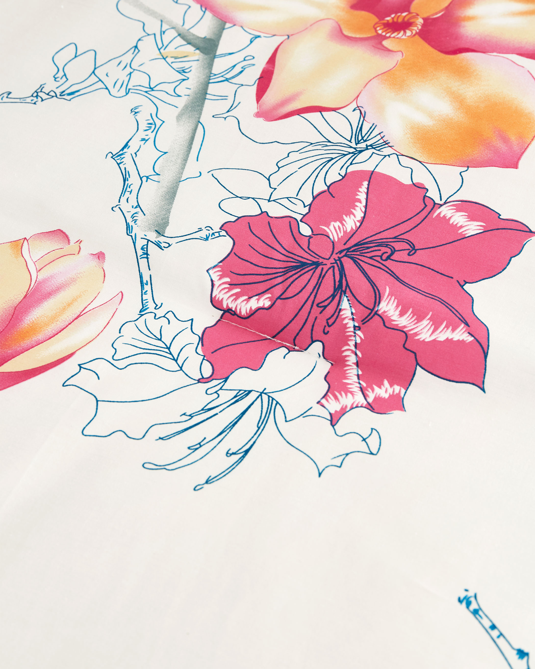 Floral Birds Cotton Comforter Set