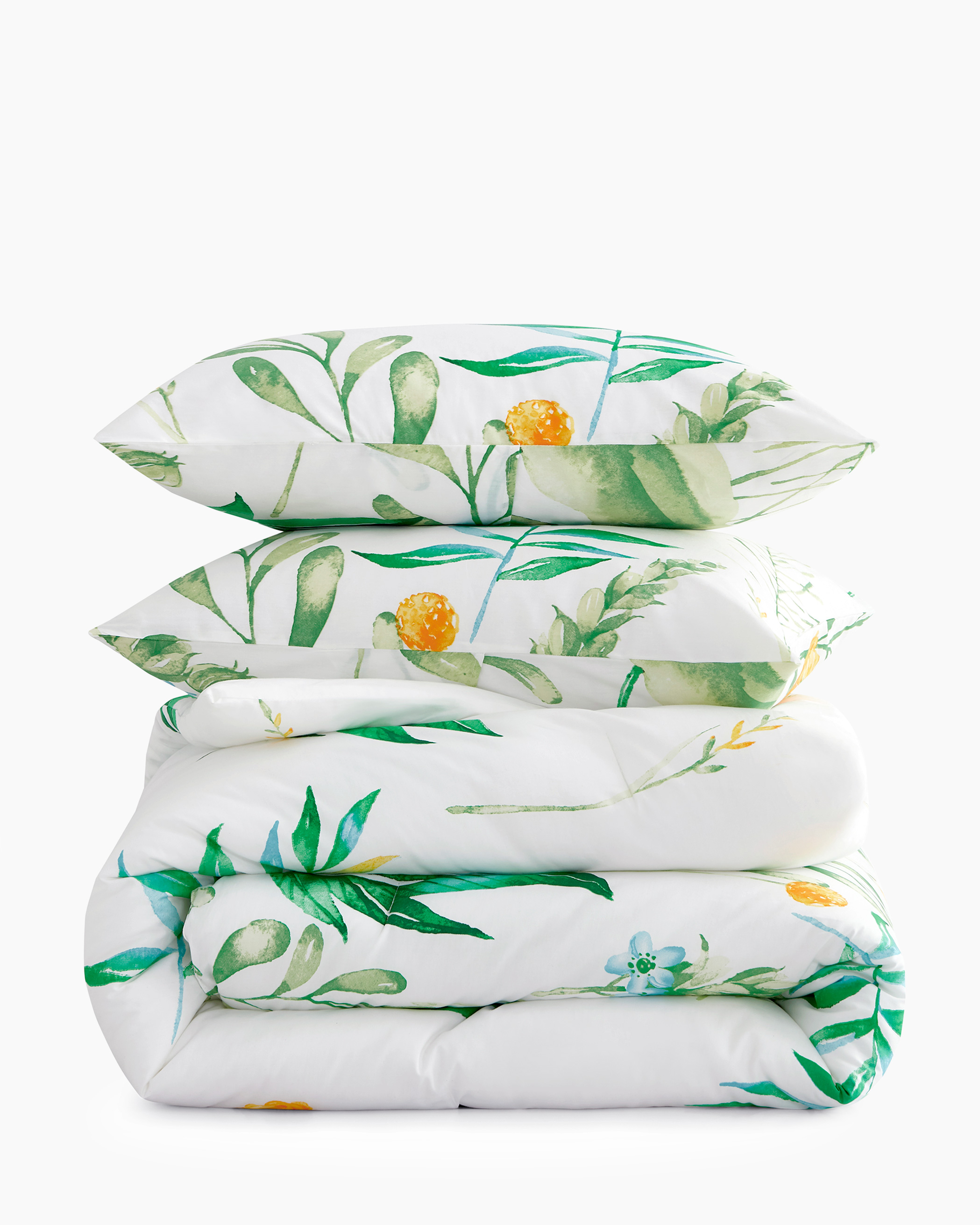 Green Leaves Cotton Comforter Set
