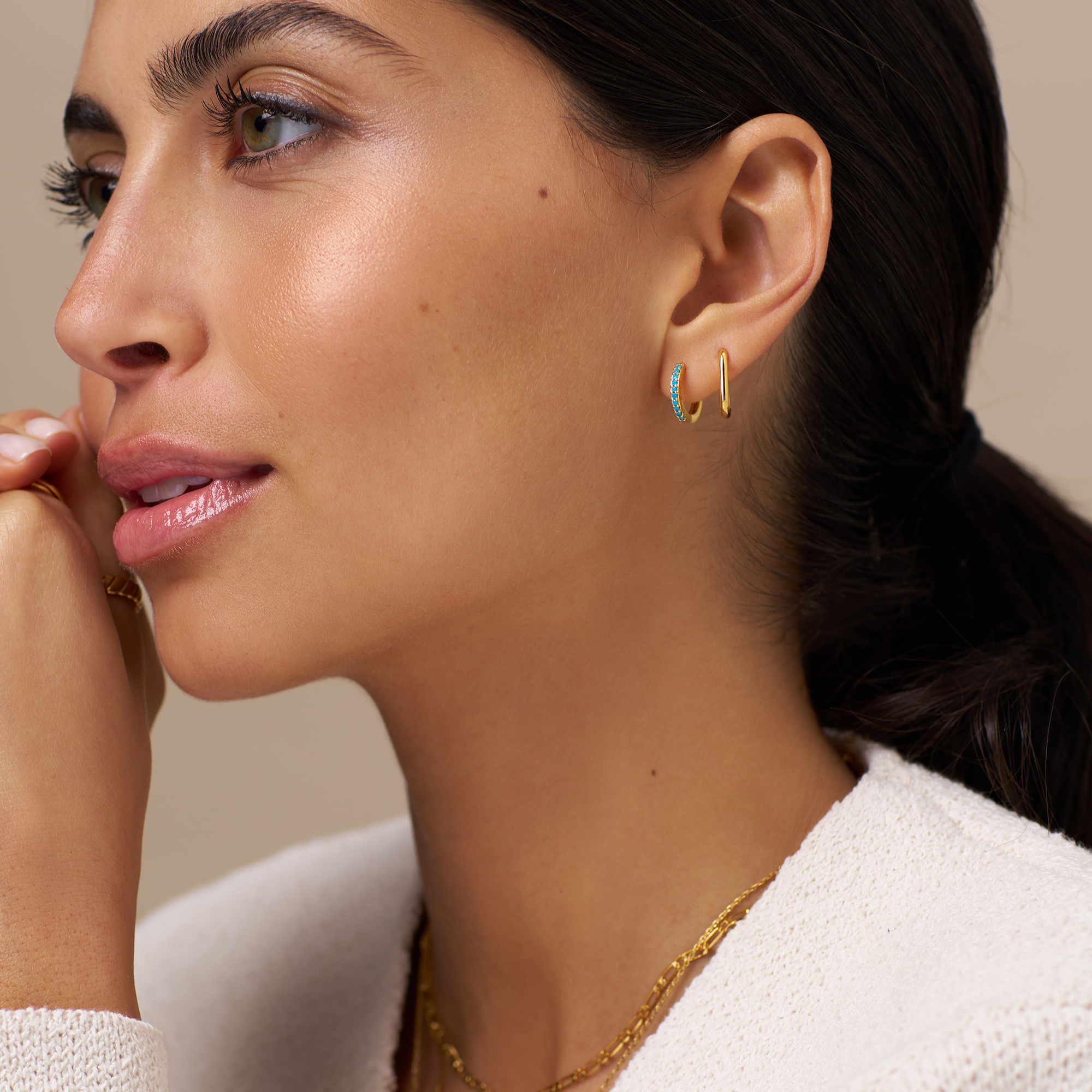 Huggie Hoop Earrings