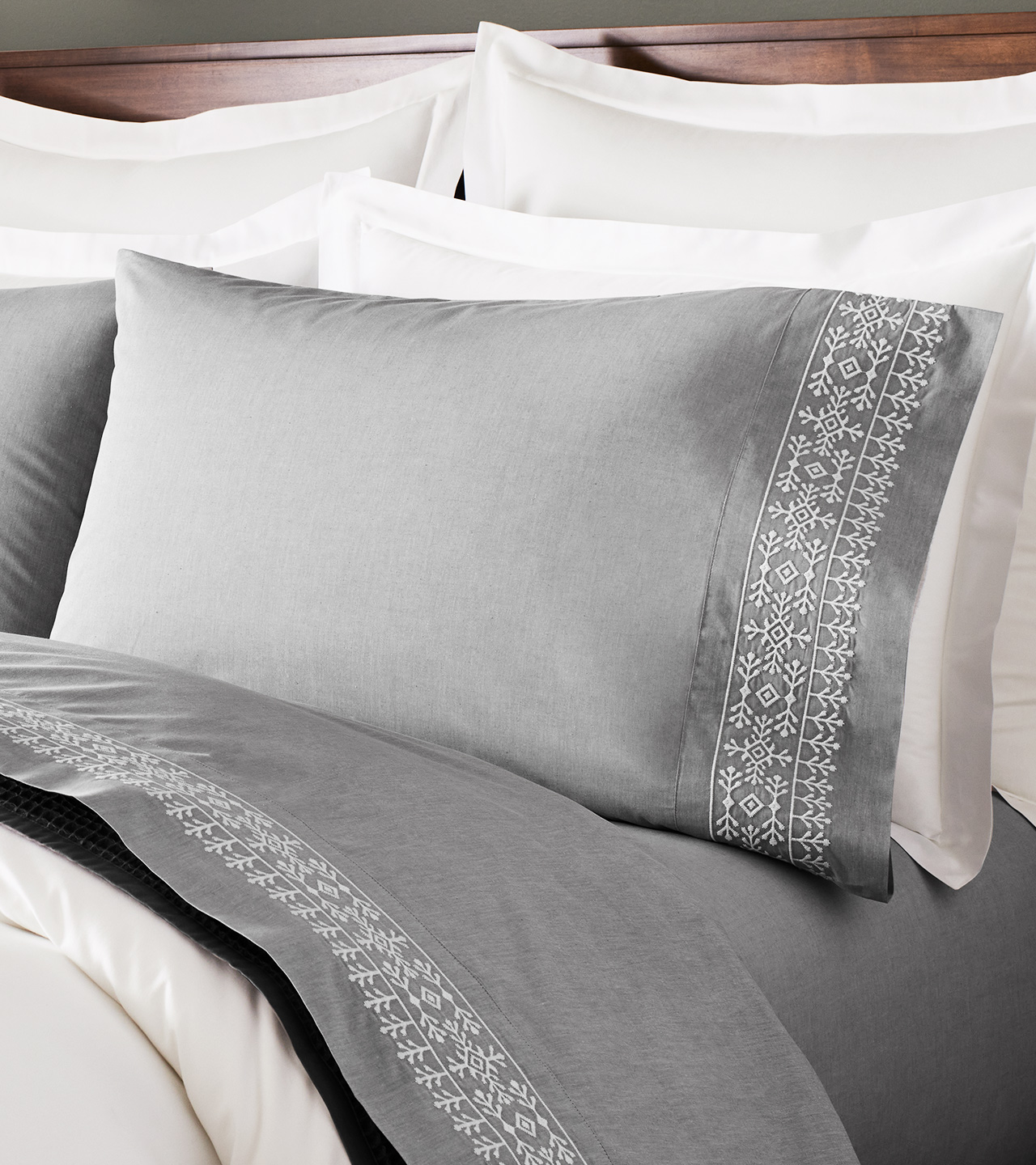Chambray Embroidered Cottonfield Sheet Set | Boll & Branch ®