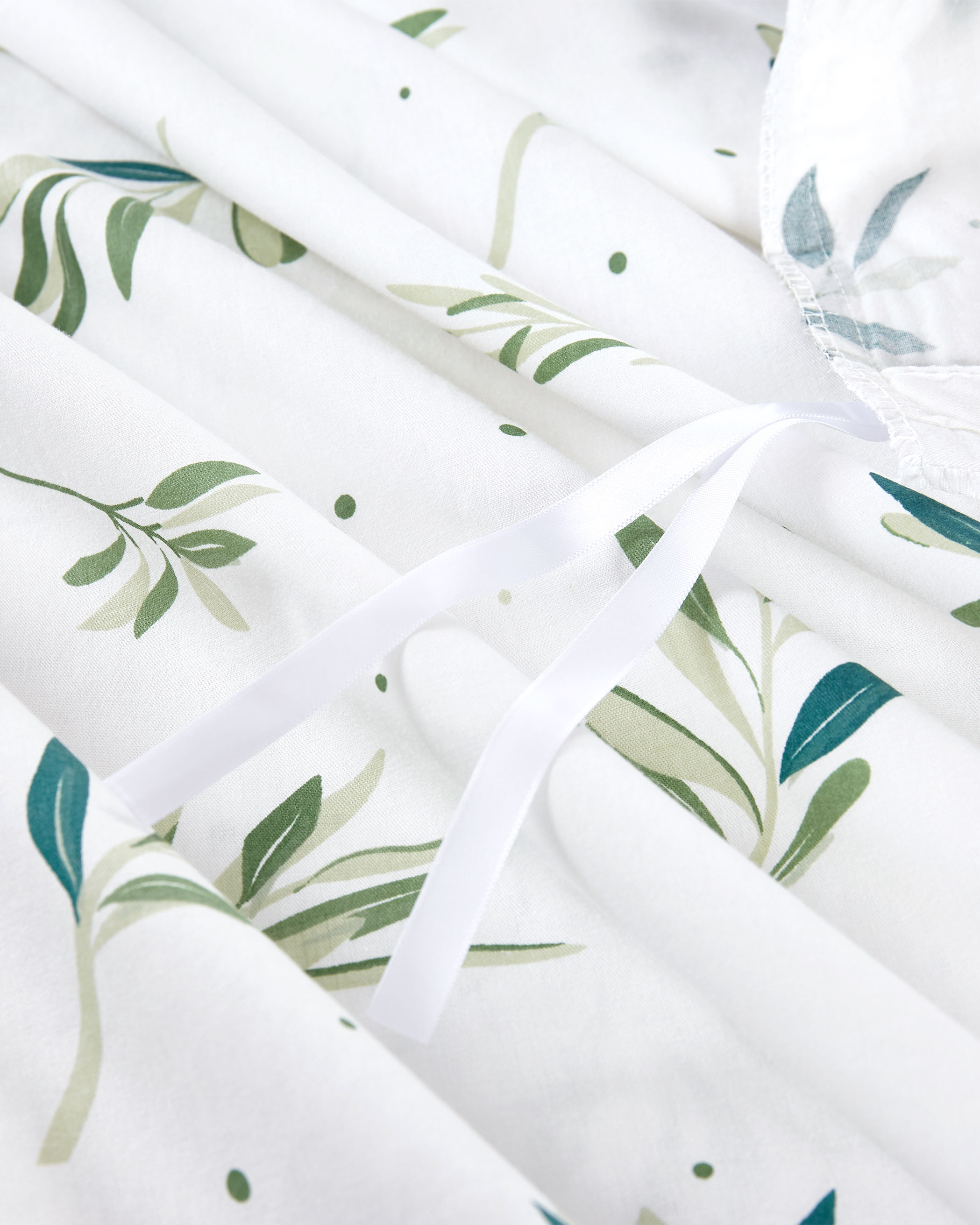 Tree Leaves Cotton Duvet Cover Set