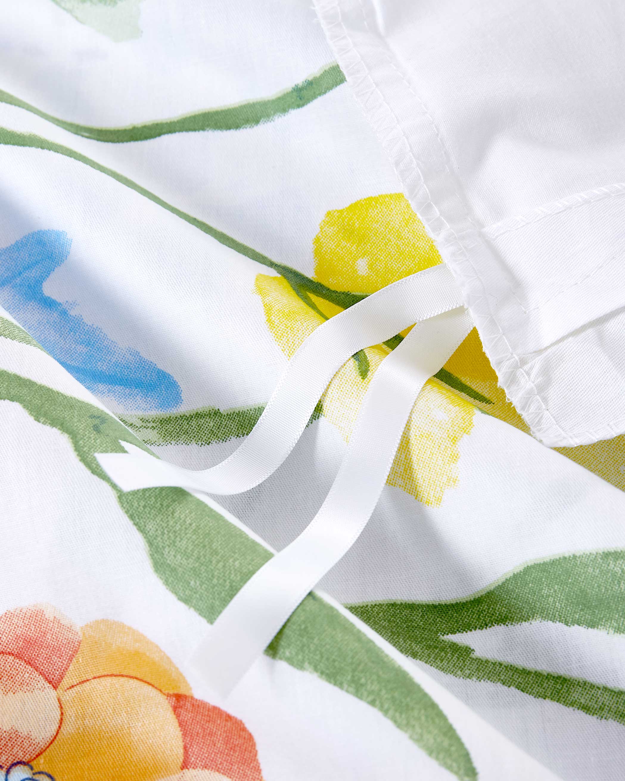 Watercolor Floral Cotton Duvet Cover Set