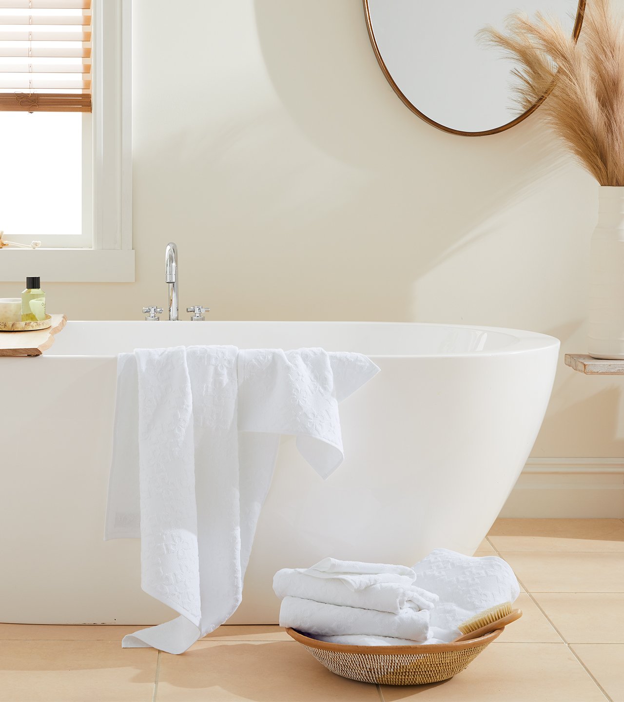 Cotton Tile Bath Towel Set | Boll & Branch ®