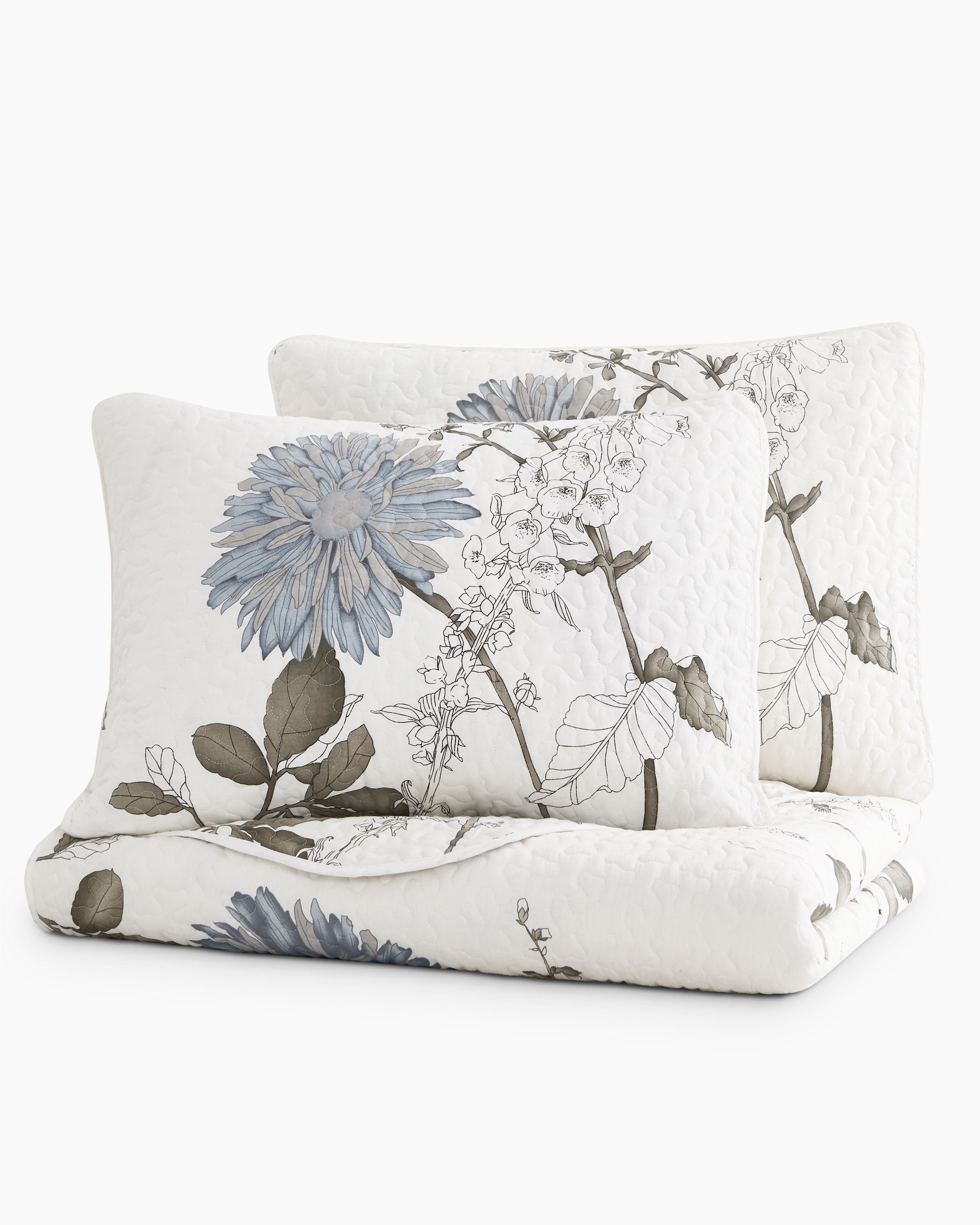 Floral Cotton Quilt Set