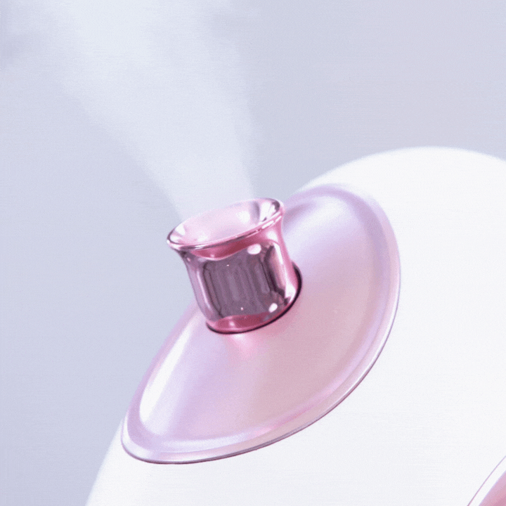 steamer for facial at home with rotating steam nozzle