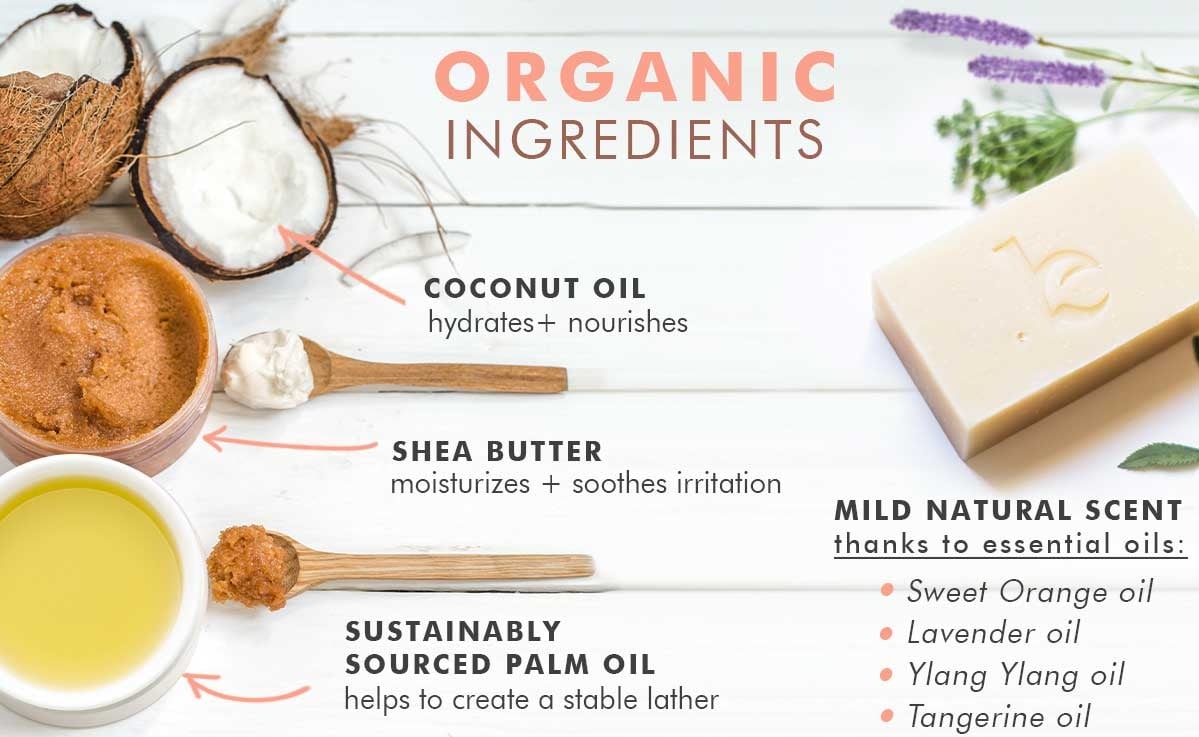 Beauty By Earth Shaving Soap Bar - Organic Ingredients