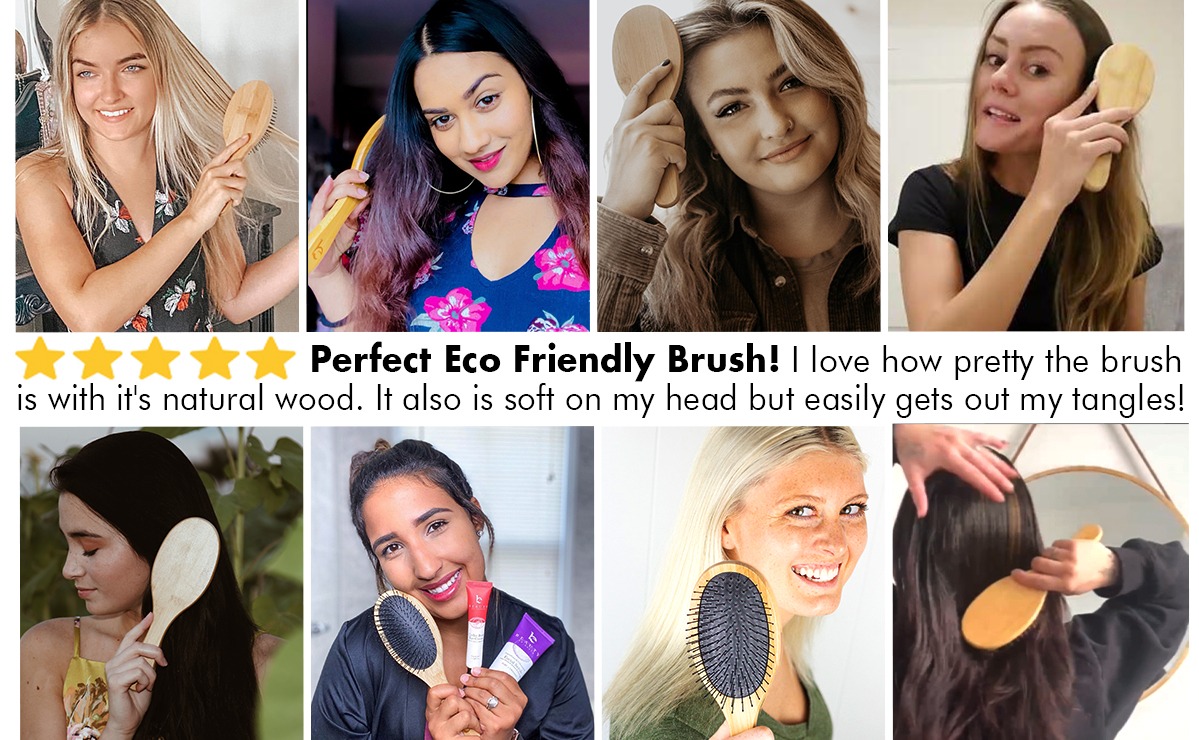 Beauty By Earth Detangling Hair Brush Reviews and People using it 