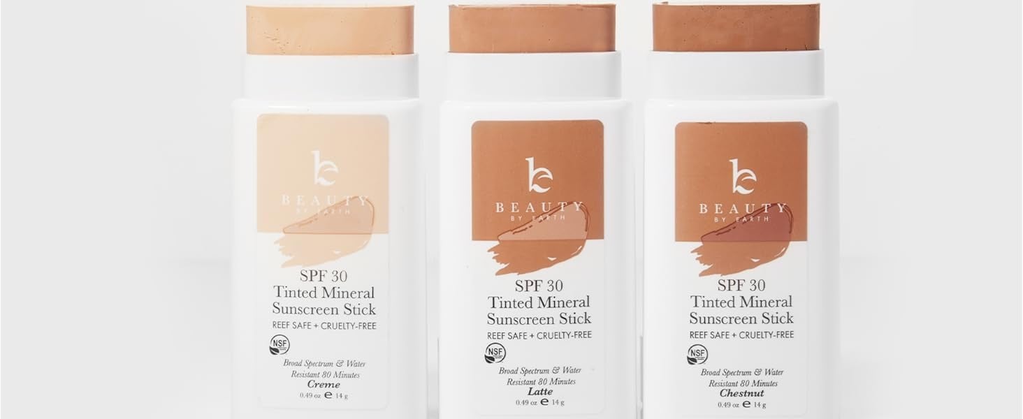Tinted Mineral Sunscreen Sticks - SPF 30 – Beauty by Earth