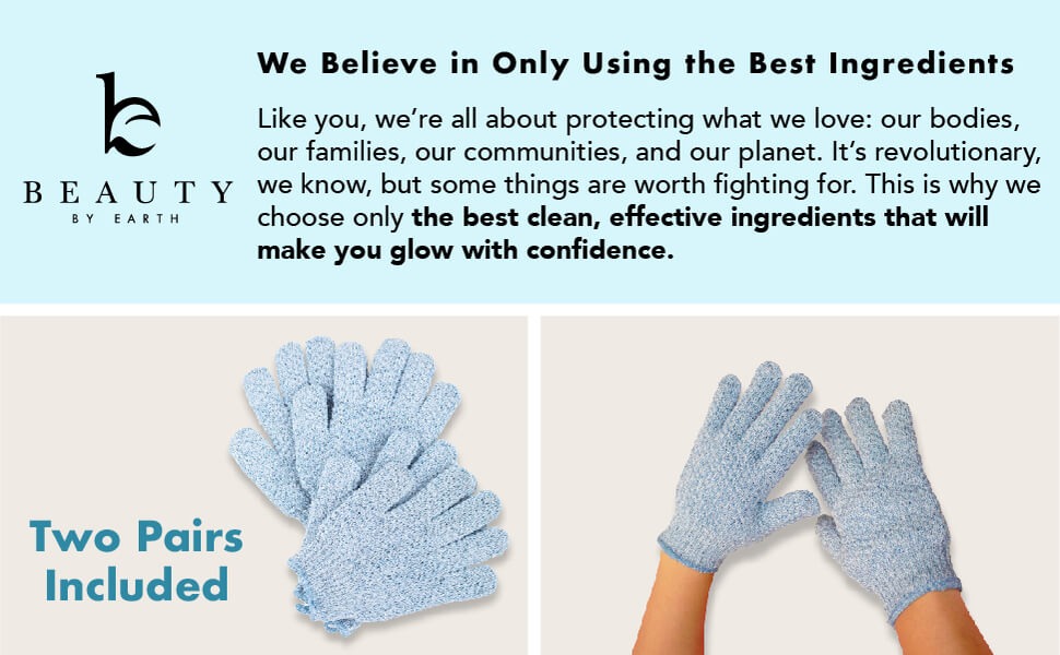 We Believe in Only Using the Best Ingredients
Like you, we're all about protecting what we love: our bodies,
our families, our communities, and our planet. It's revolutionary,
we know, but some things are worth fighting for. This is why we
choose only the best clean, effective ingredients that will
make you glow with confidence.
Two Pairs
Included