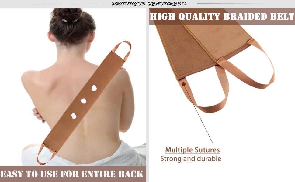 PRODUCTS FEATURESD
HIGH QUALITY BRAIDED BELT
EASY TO USE FOR ENTIRE BACK