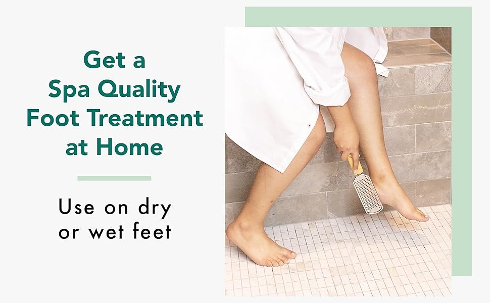 Get a
Spa Quality
Foot Treatment
at Home
Use on dry
or wet feet