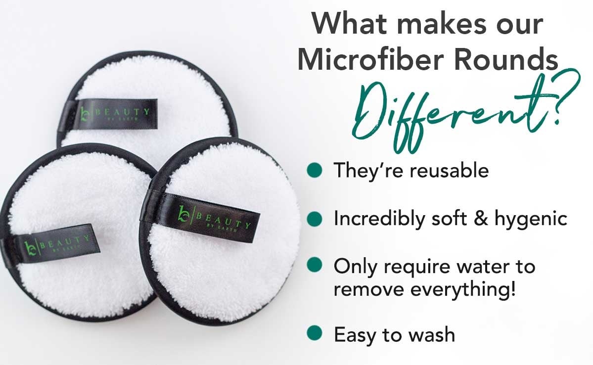 What makes our
Microfiber Rounds
Different?
• They're reusable
• Incredibly soft & hygenic
• Only require water to
remove everything!
• Easy to wash