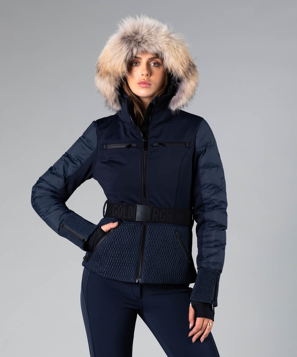 Women's Stylish Fur Ski Jacket