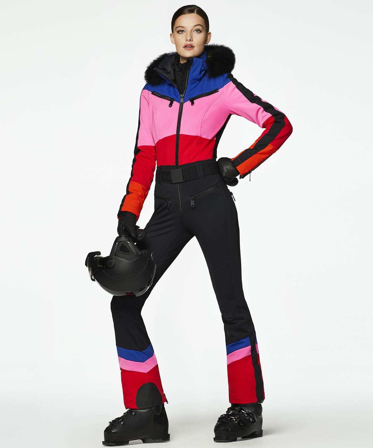 Women's Pearl Fur Ski Suit