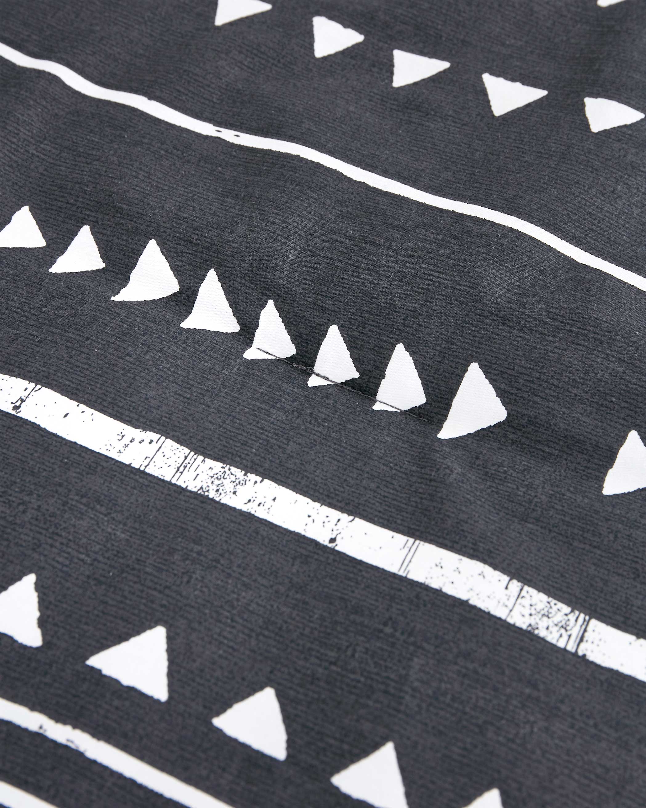 Dark Gray Aztec Cotton Comforter Set