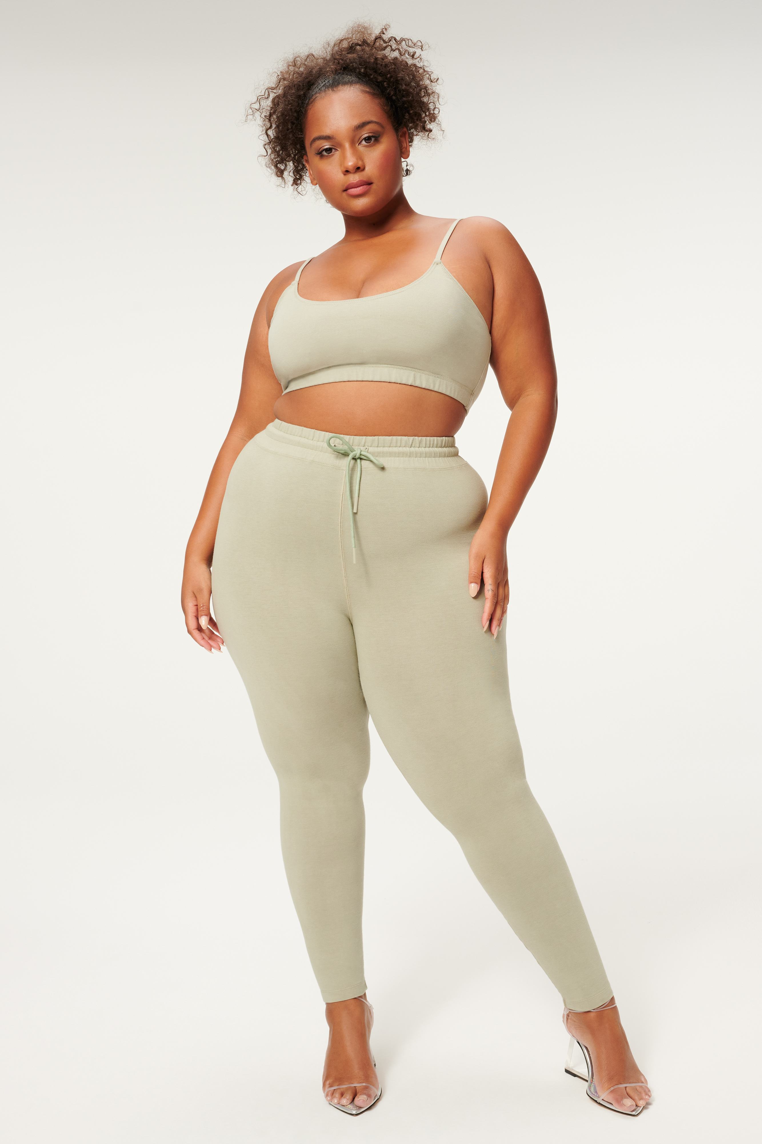 Styled With feature image for product ESSENTIAL TIE WAIST LEGGING | AGAVE001