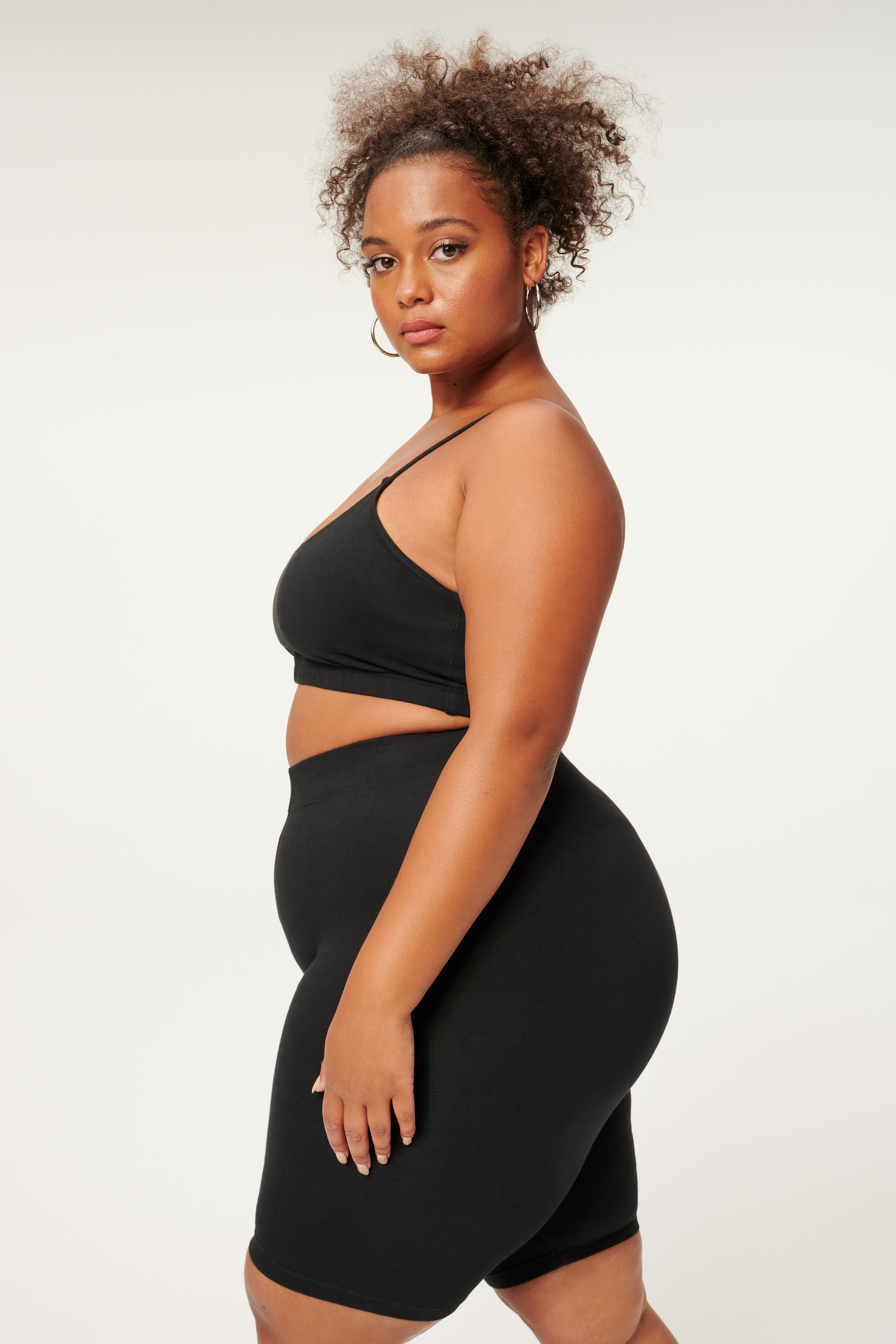 Styled With feature image for product ESSENTIAL COTTON LOUNGE BRA | BLACK001