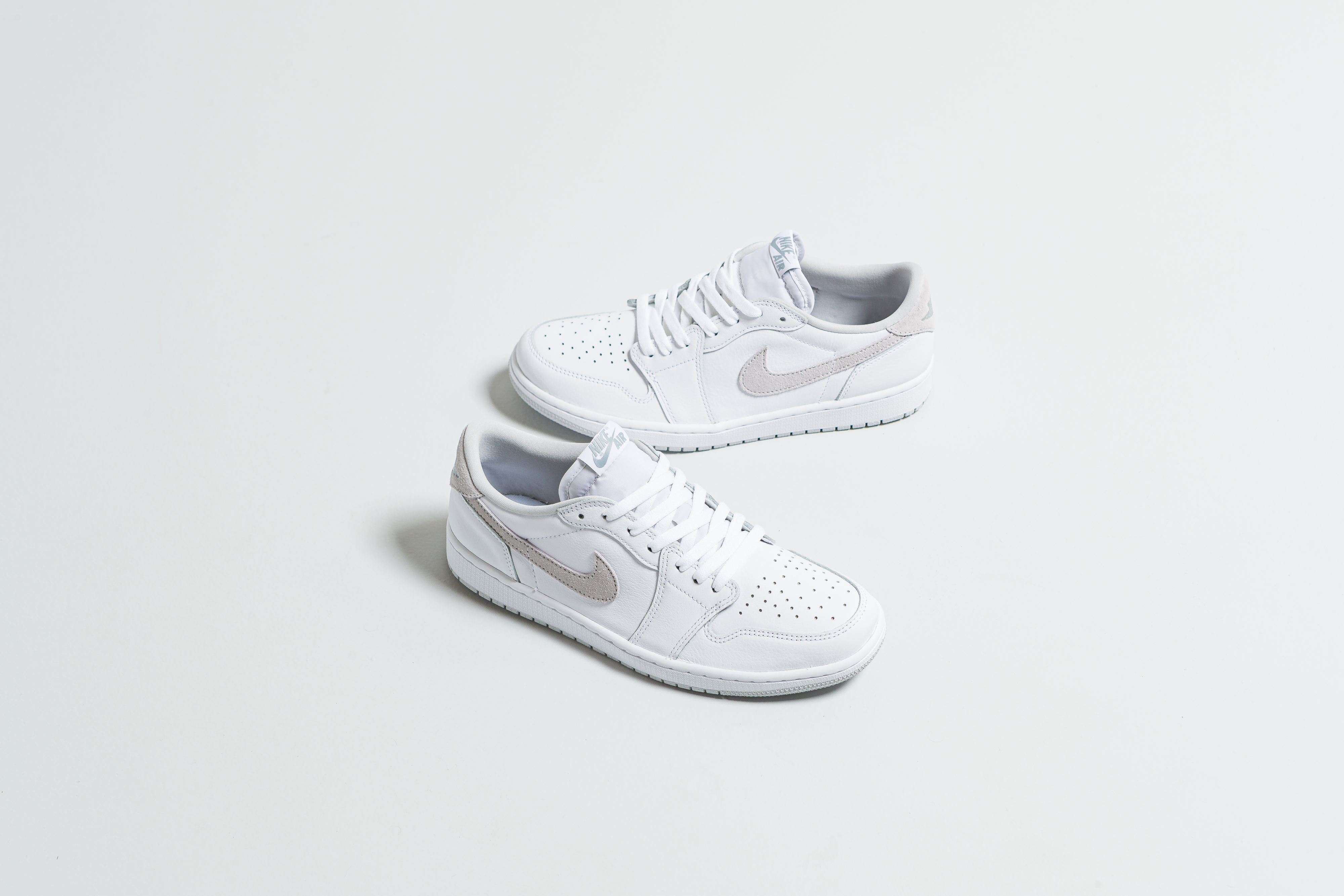 Jordan - Air Jordan 1 Low OG - White/Particle Grey-Neutral Grey - Up There