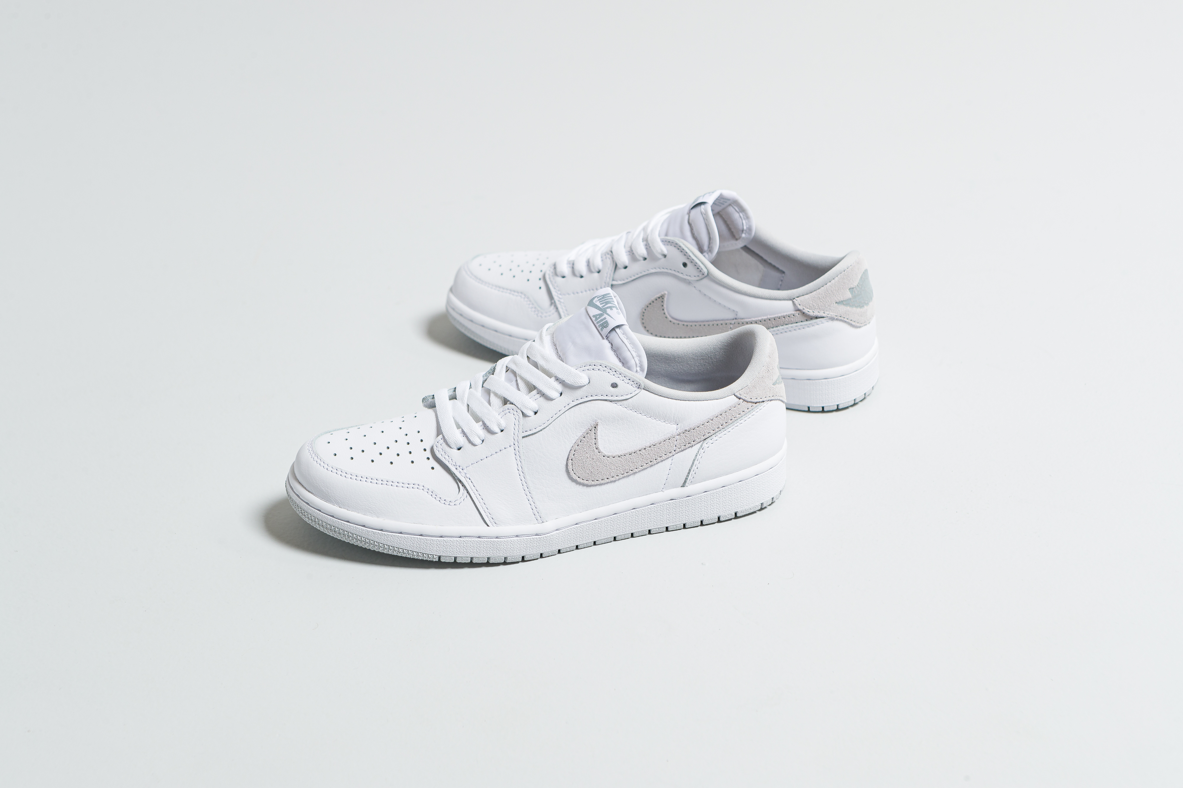 Jordan - Air Jordan 1 Low OG - White/Particle Grey-Neutral Grey - Up There