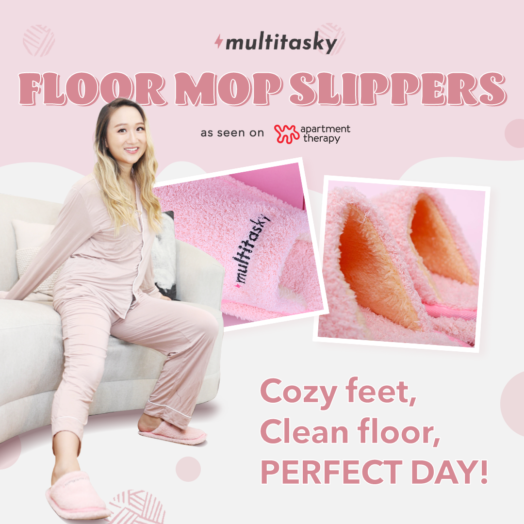 Sweep While You Stroll: Lazy Mop Slippers - Inspire Uplift