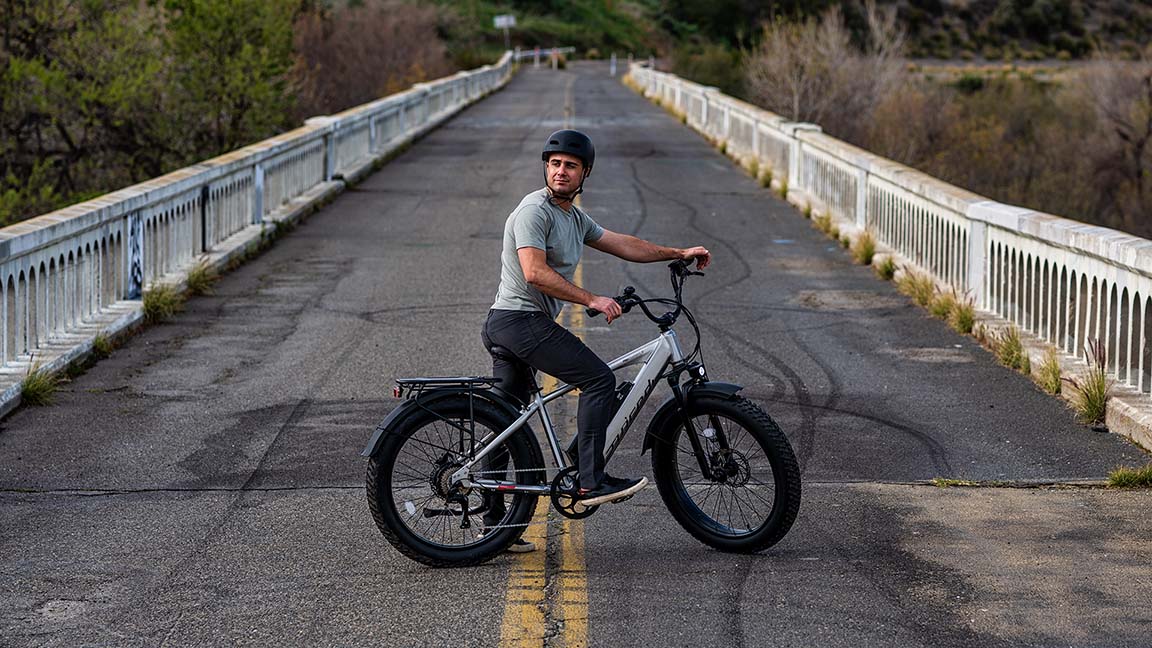 juiced ripcurrent s ebike on a bridge