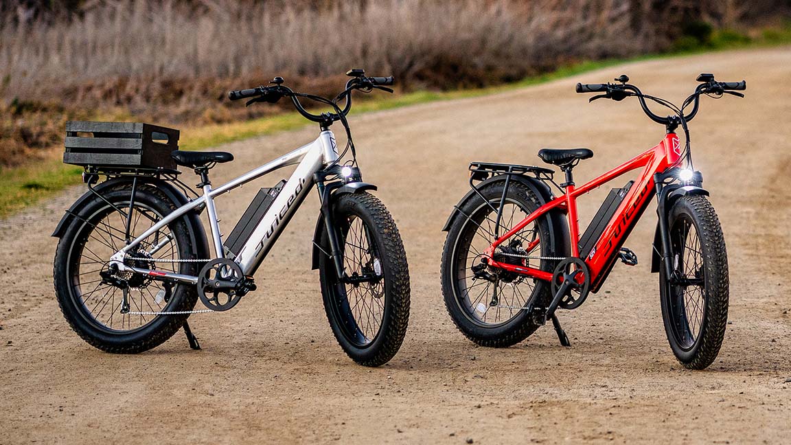 two juiced ripcurrent s ebikes