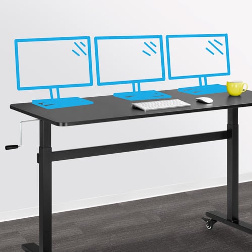 Fits Three Monitors
