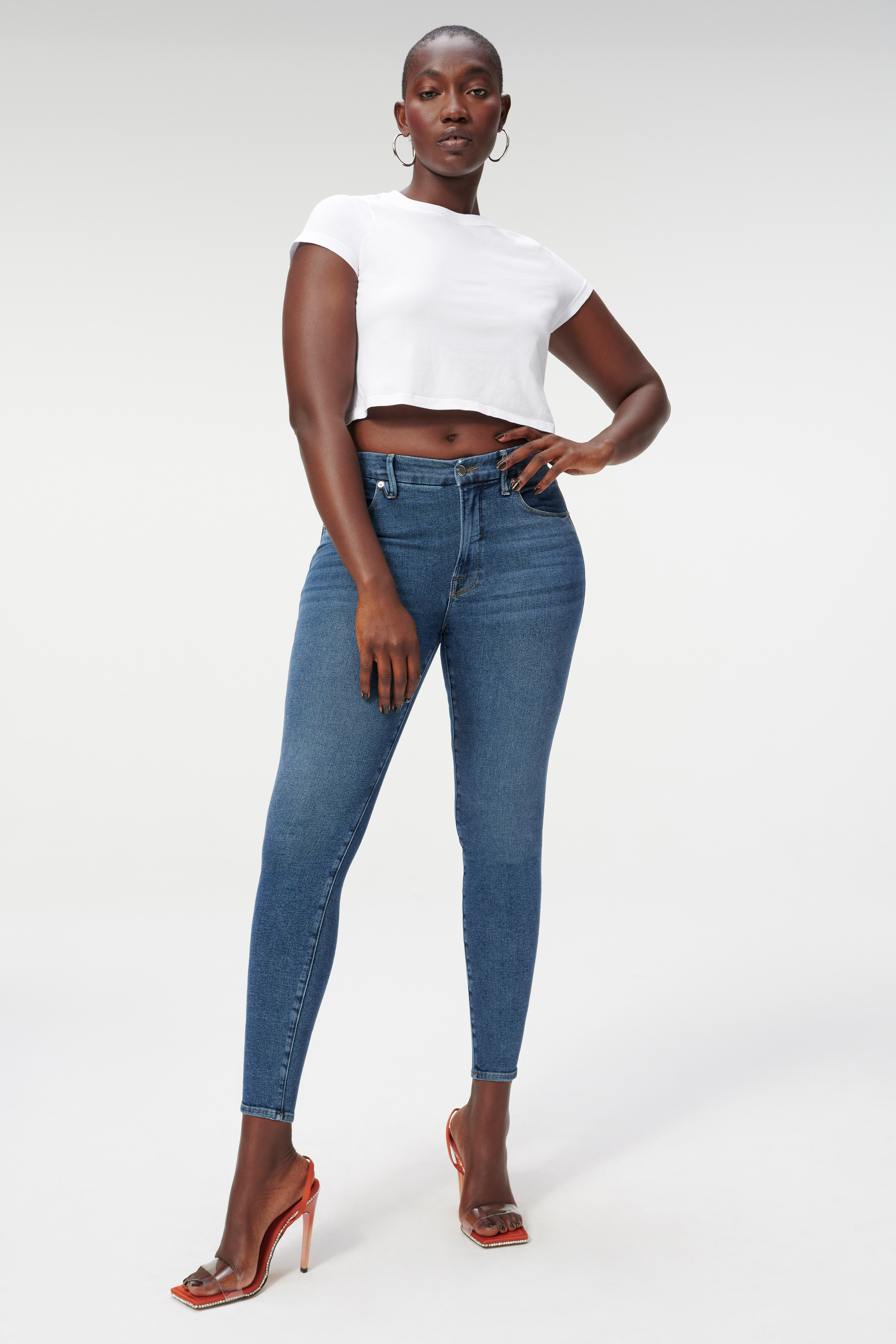 Styled With feature image for product GOOD LEGS CROP | BLUE665