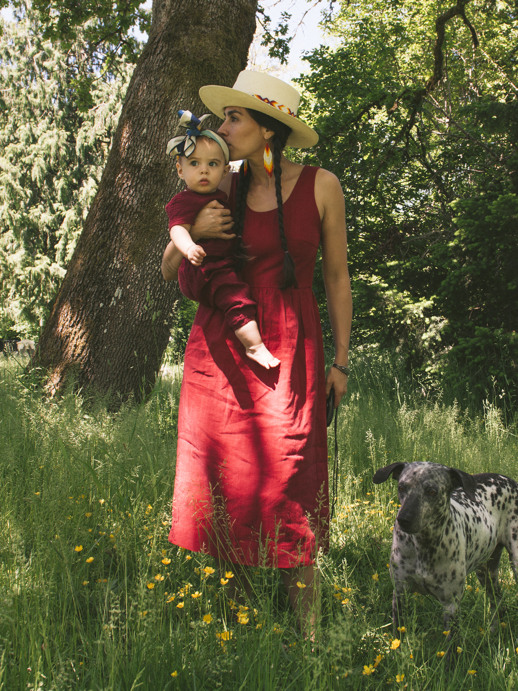 The Easy Dress in Period Red Linen | NAOMI NOMI