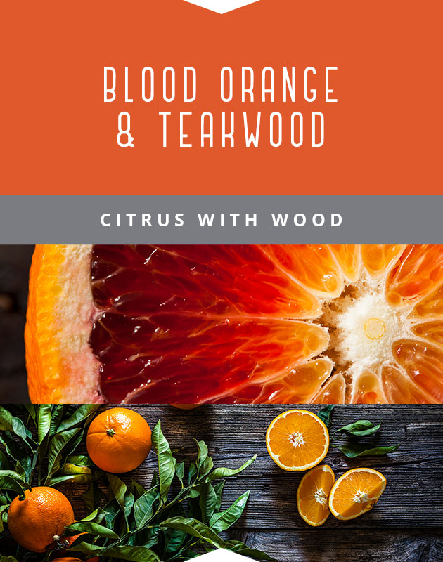 Collage for Blood Orange & Teakwood 9oz Jar Candle