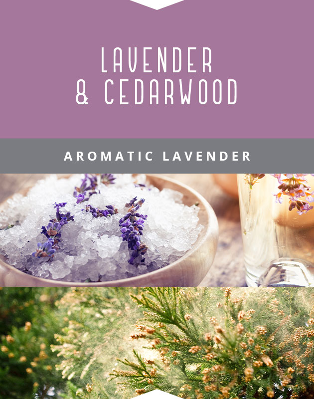 Collage for Lavender & Cedarwood 9oz Jar Candle