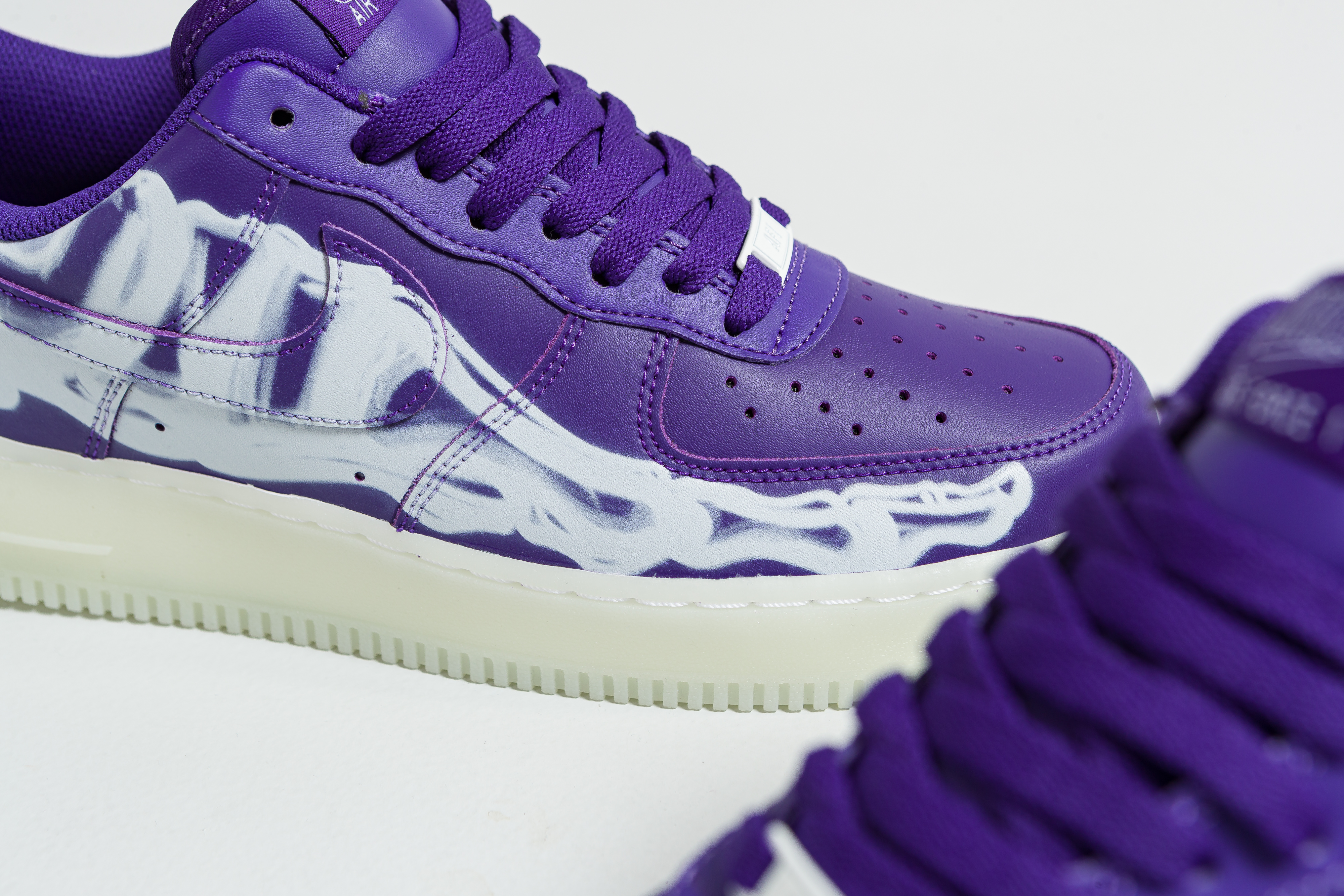 Nike - Air Force 1 '07 Skeleton QS - Court Purple/Court Purple-White - Up There