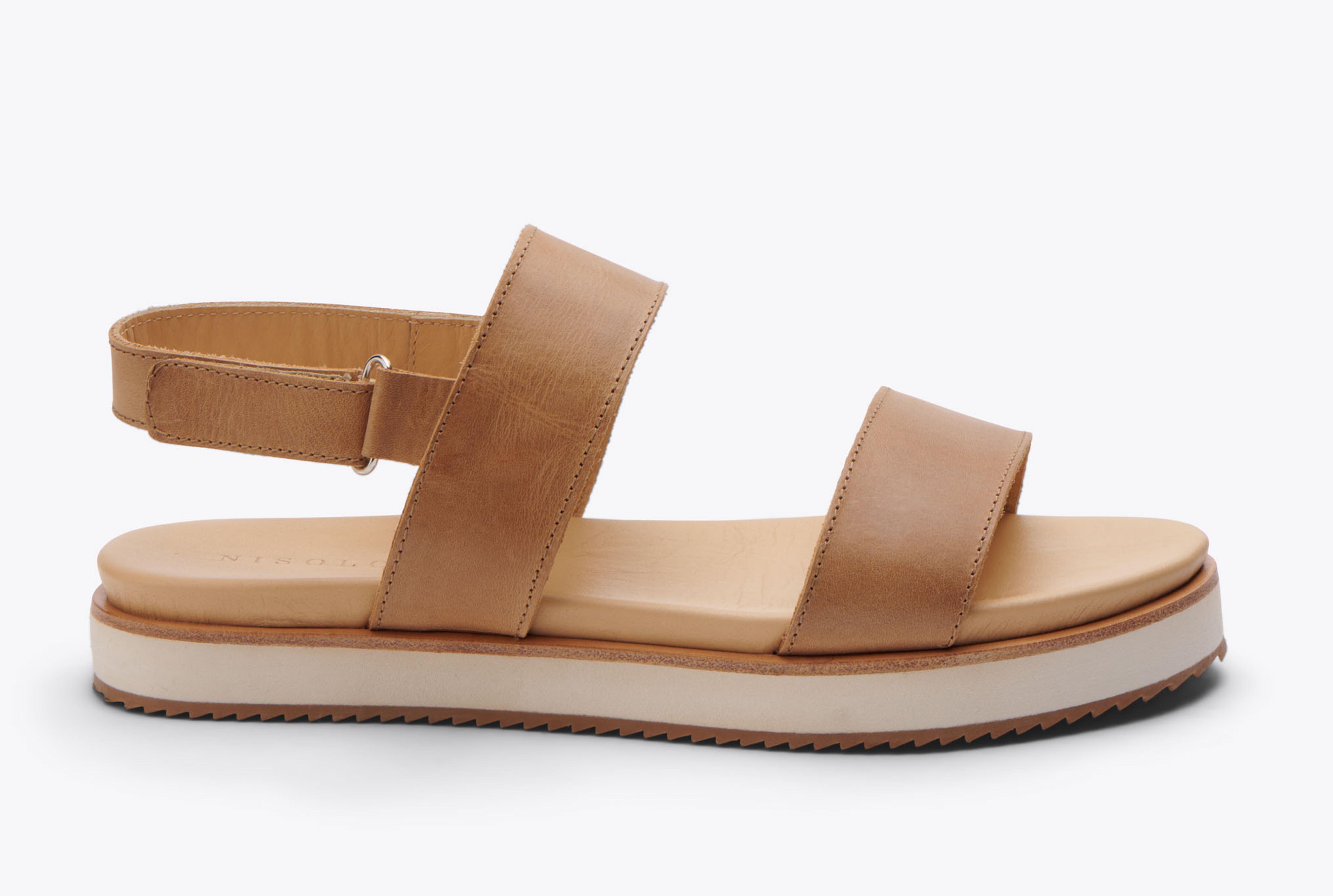 Nisolo Go-To Flatform Sandal Almond - Every Nisolo product is built on the foundation of comfort, function, and design. 