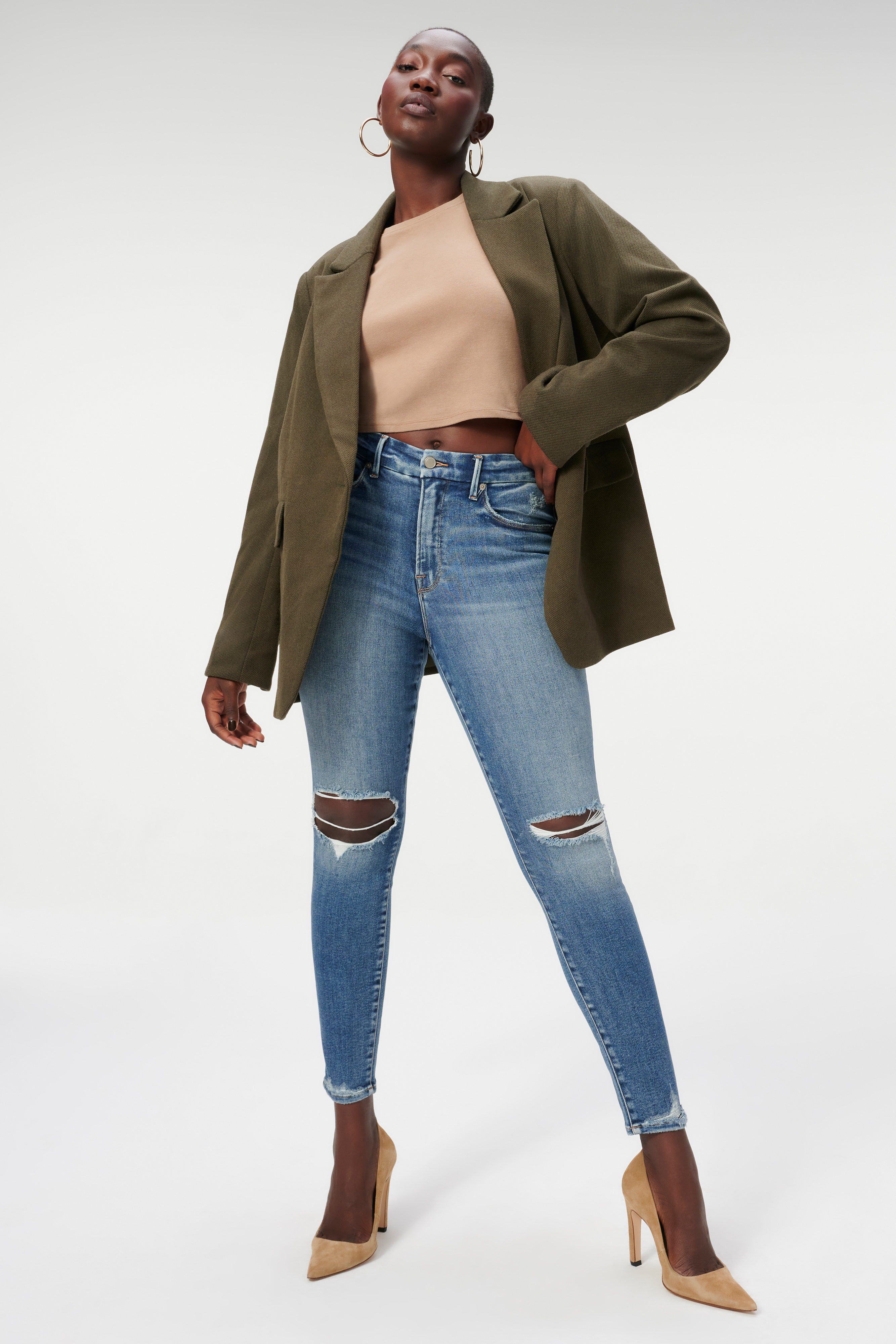 Styled With feature image for product TIE WAIST TWEED JACKET | INK001