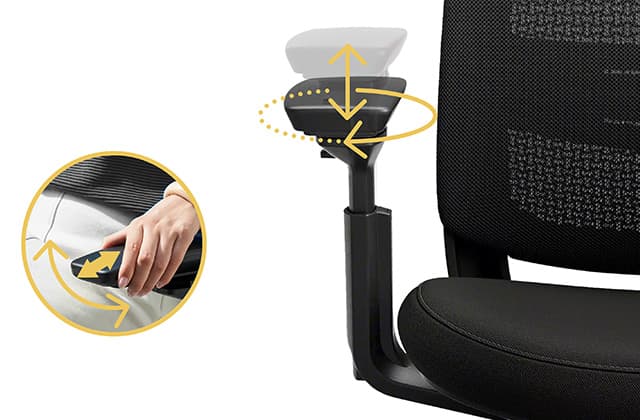 Steelcase Series 2 Stuhl verstellbare Arme
