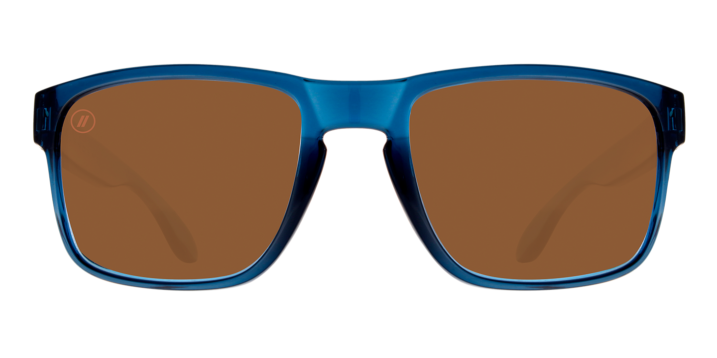 Great Blake Wraparound RX Glasses - Navy Blue Frame With Prescription Lens  RX | $109 US | Blenders Eyewear