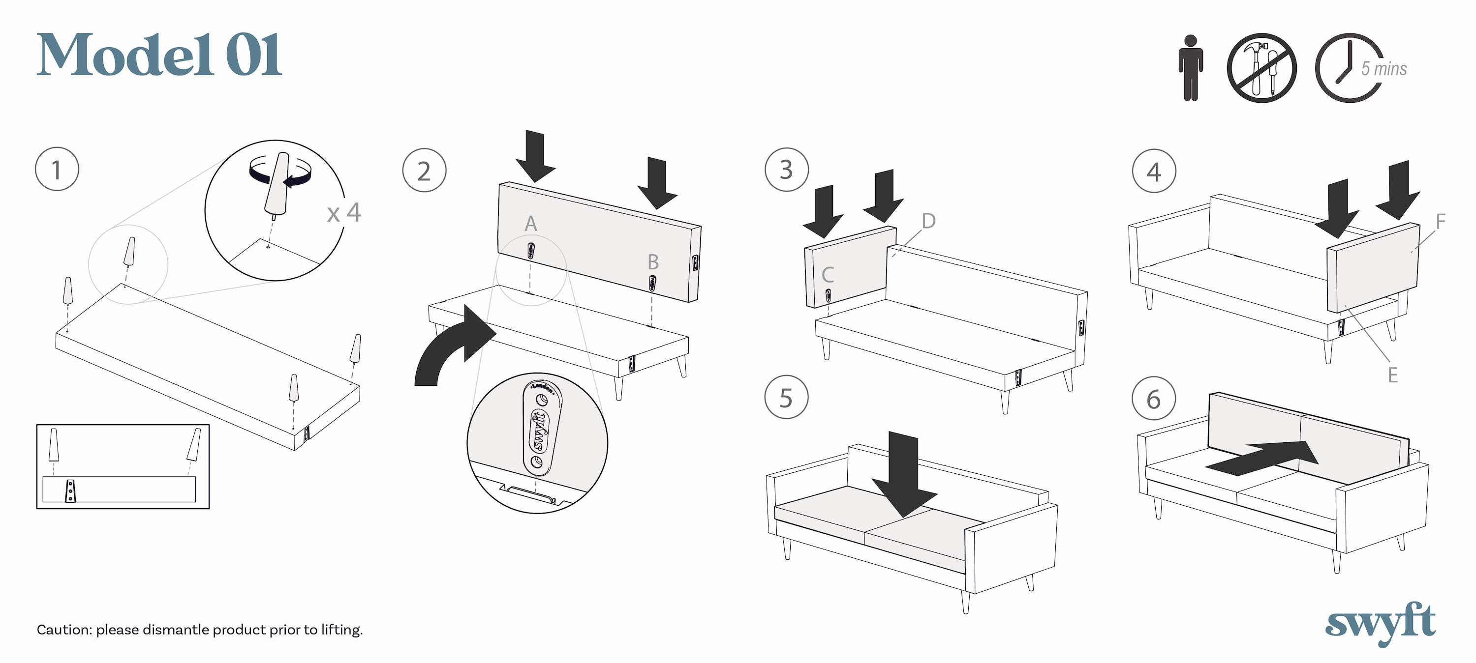 2 seater assembly