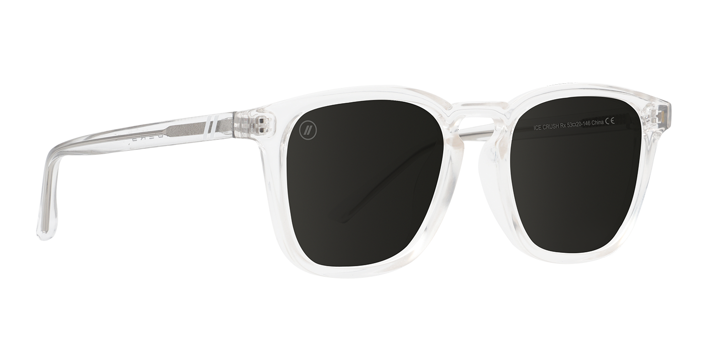 Ice Crush Square RX Glasses - Crystal Clear Frame With