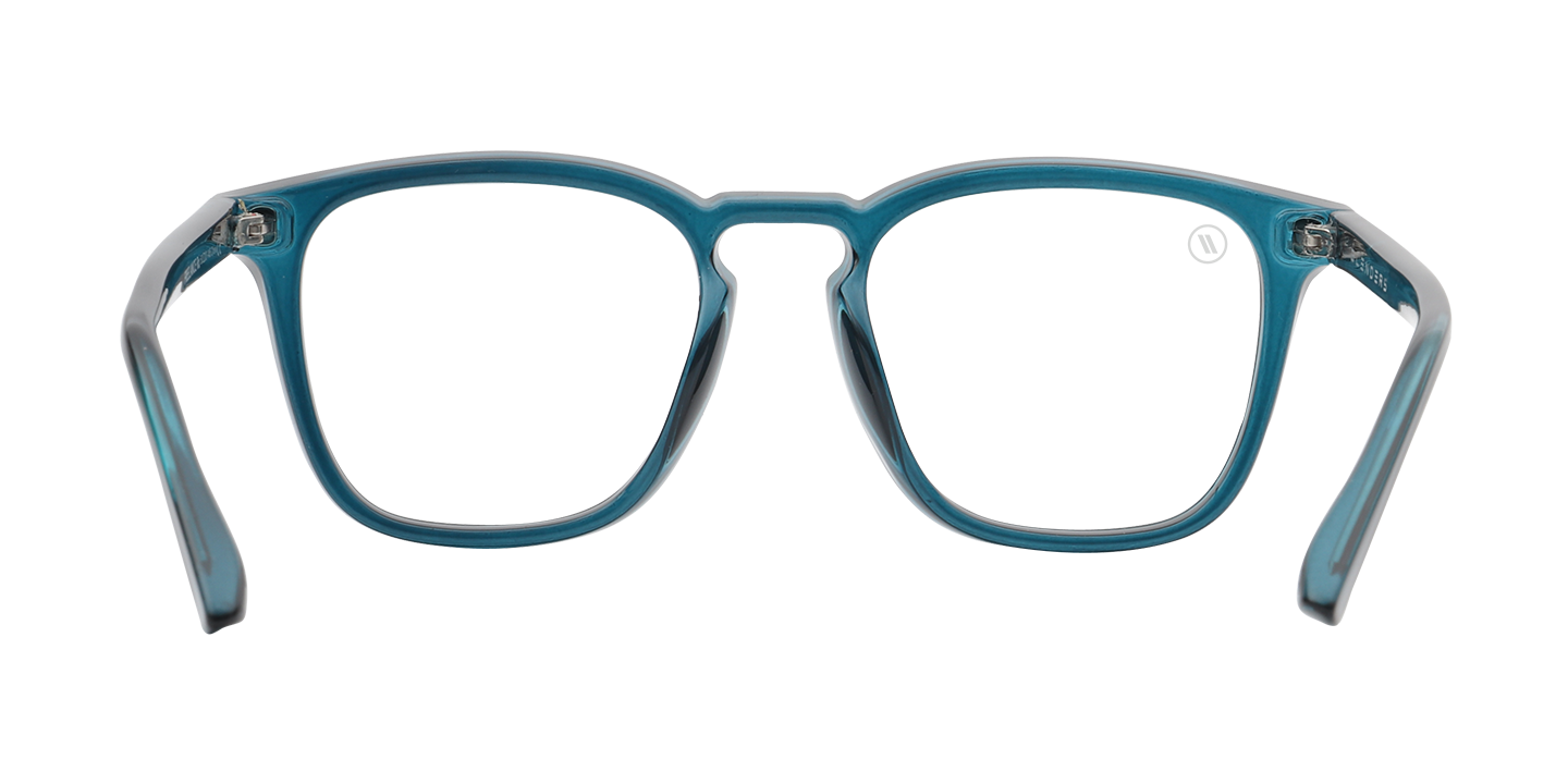 Freelance Square RX Glasses - Crystal Teal Frame With Prescription Lens